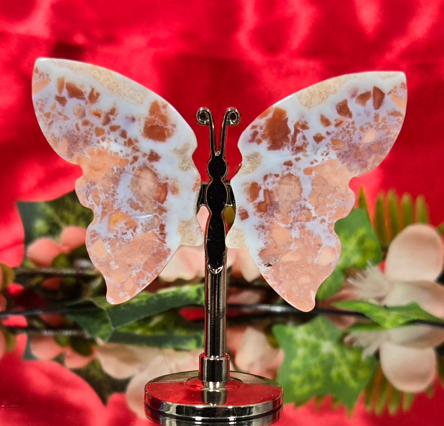 PINK OPAL BUTTERFLY