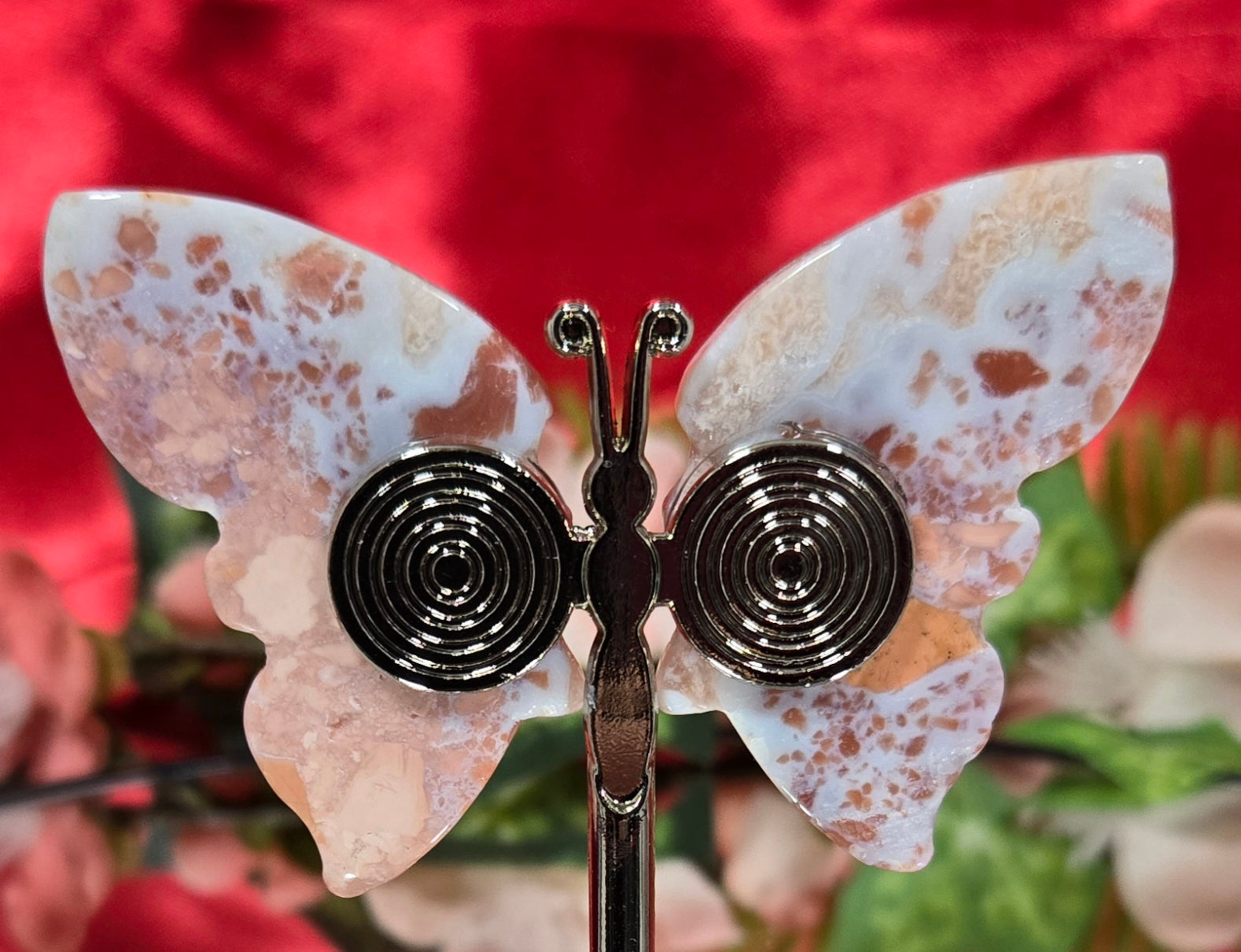 PINK OPAL BUTTERFLY