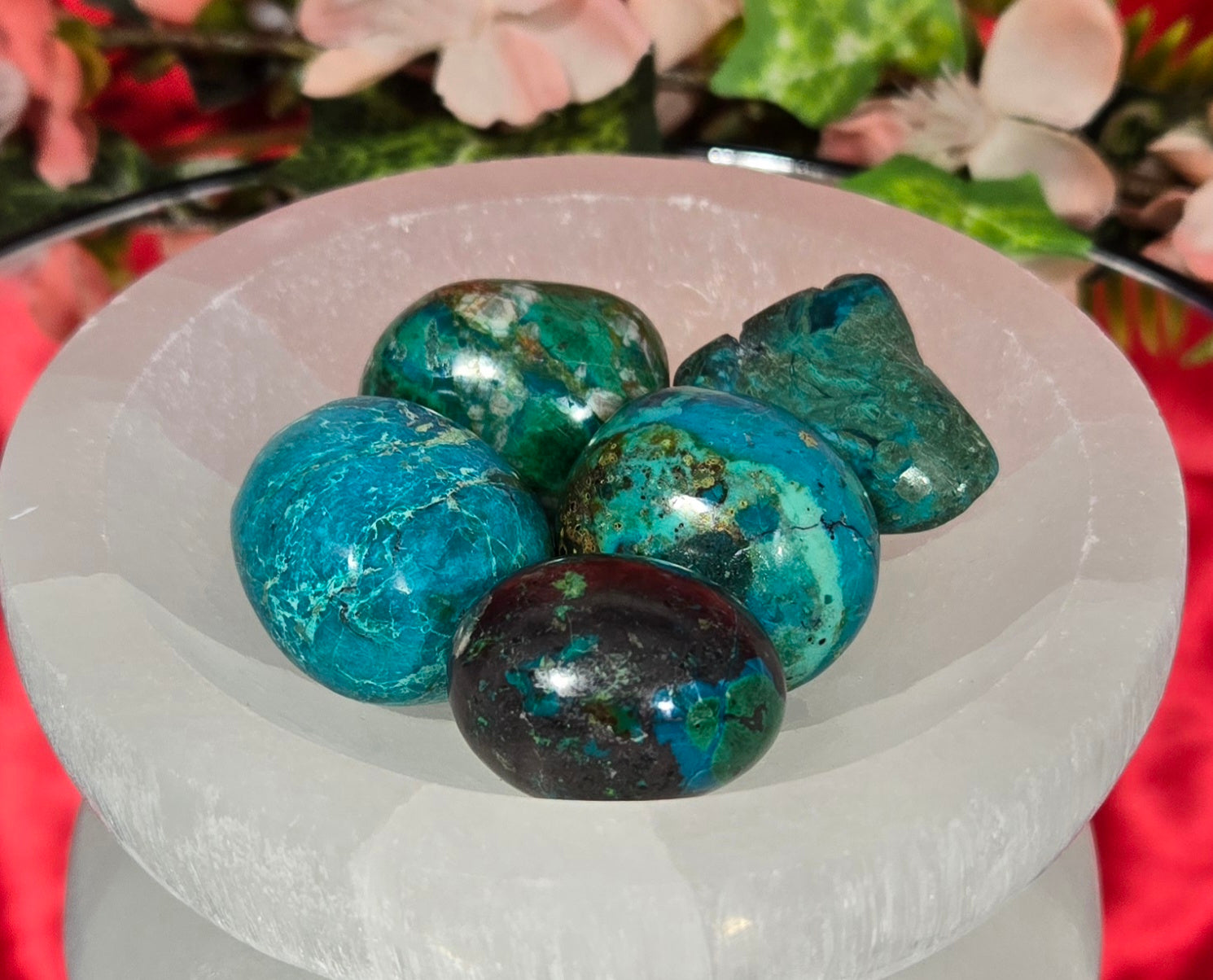 AZURITE/CHRYSOCOLLA TUMBLES