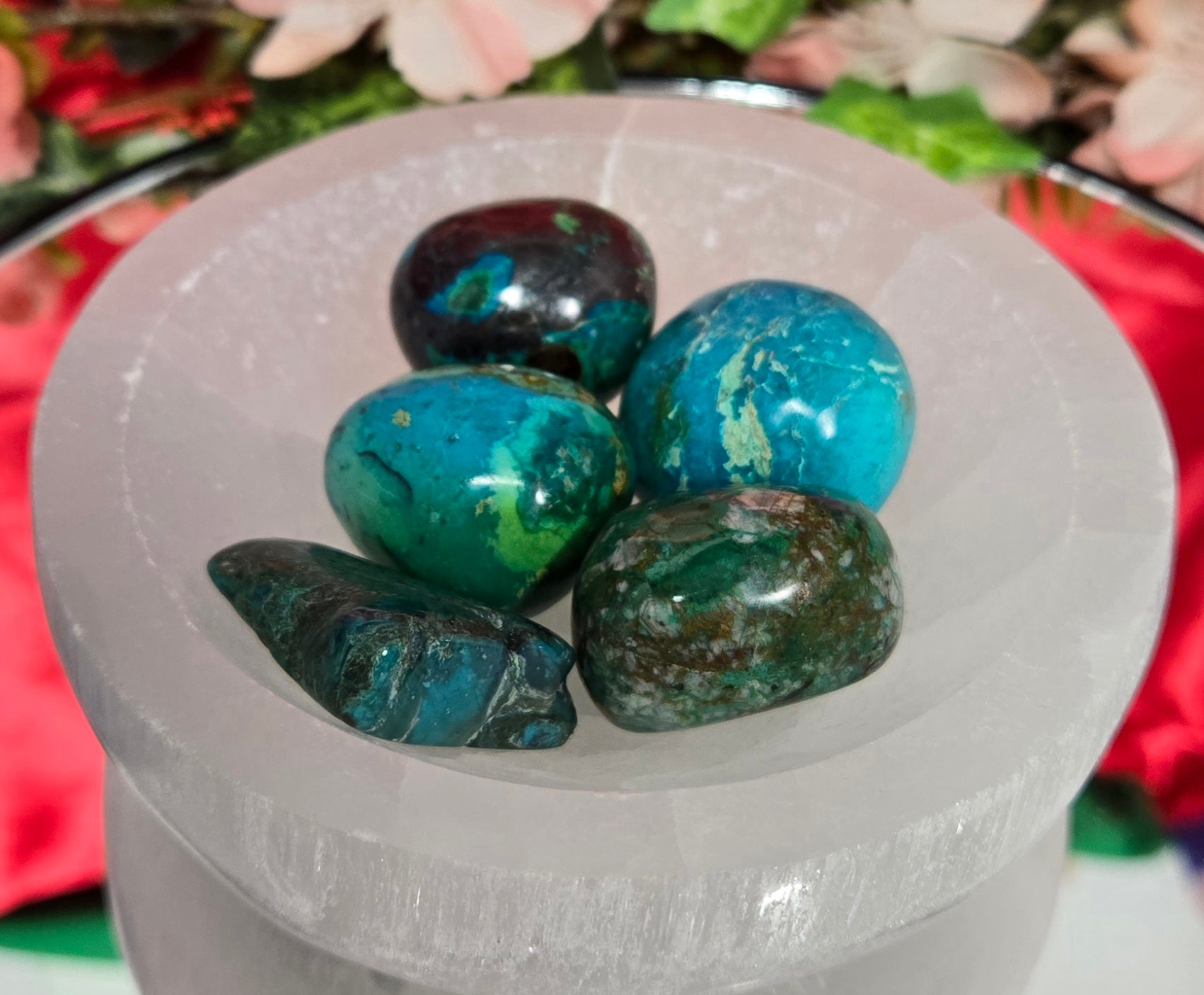 AZURITE/CHRYSOCOLLA TUMBLES