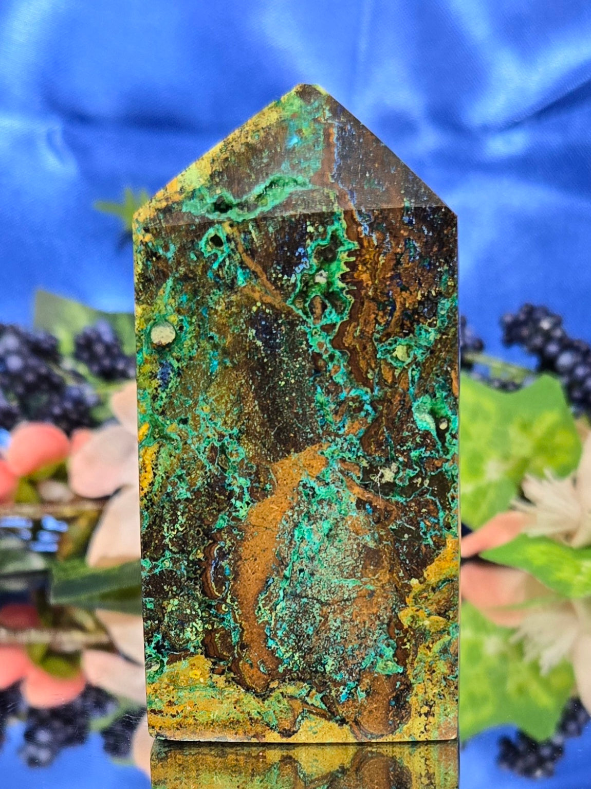 AZURITE-MALACHITE-CHRYSOCOLLA TOWER