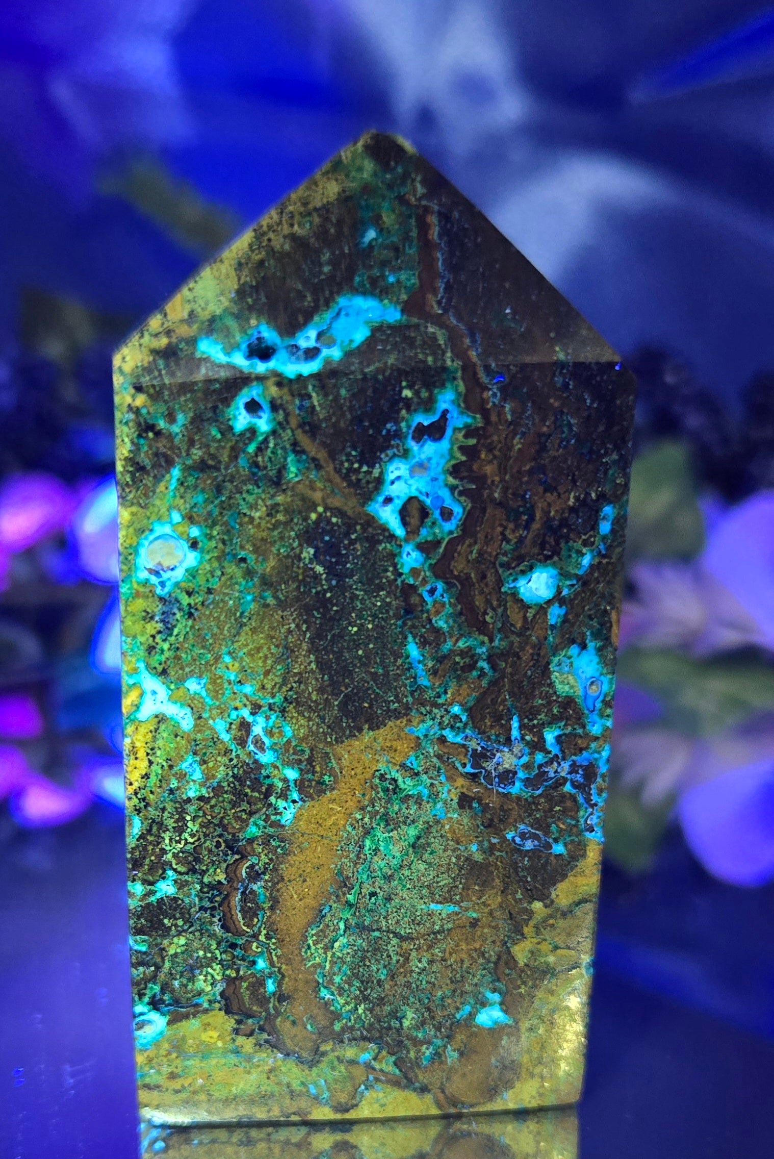 AZURITE-MALACHITE-CHRYSOCOLLA TOWER