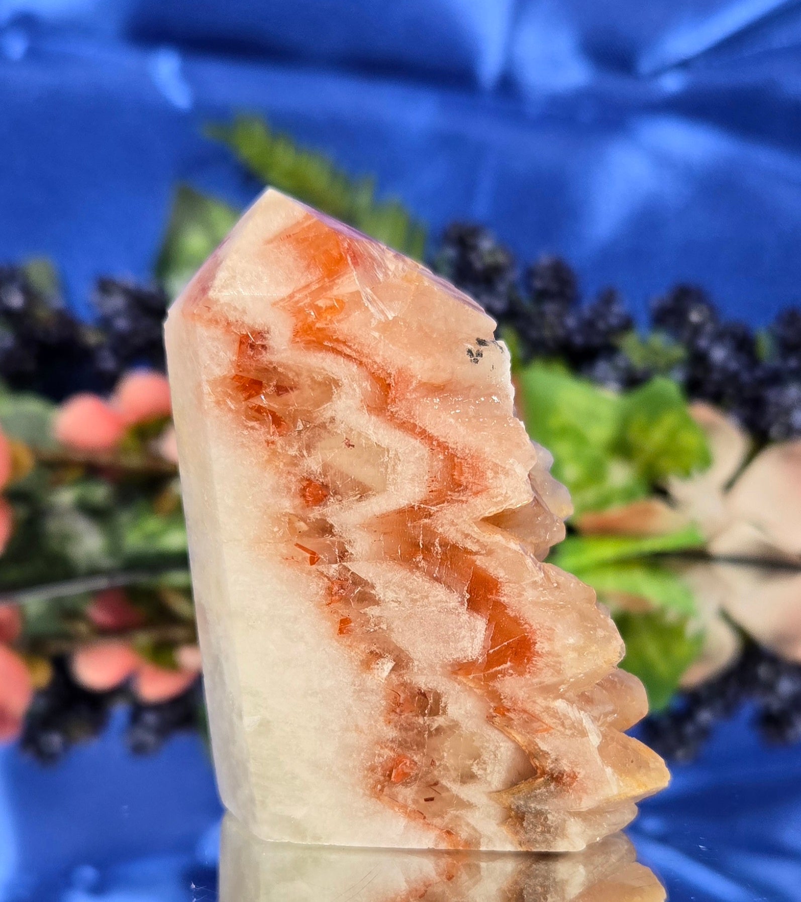RED-ORANGE BANDED CALCITE