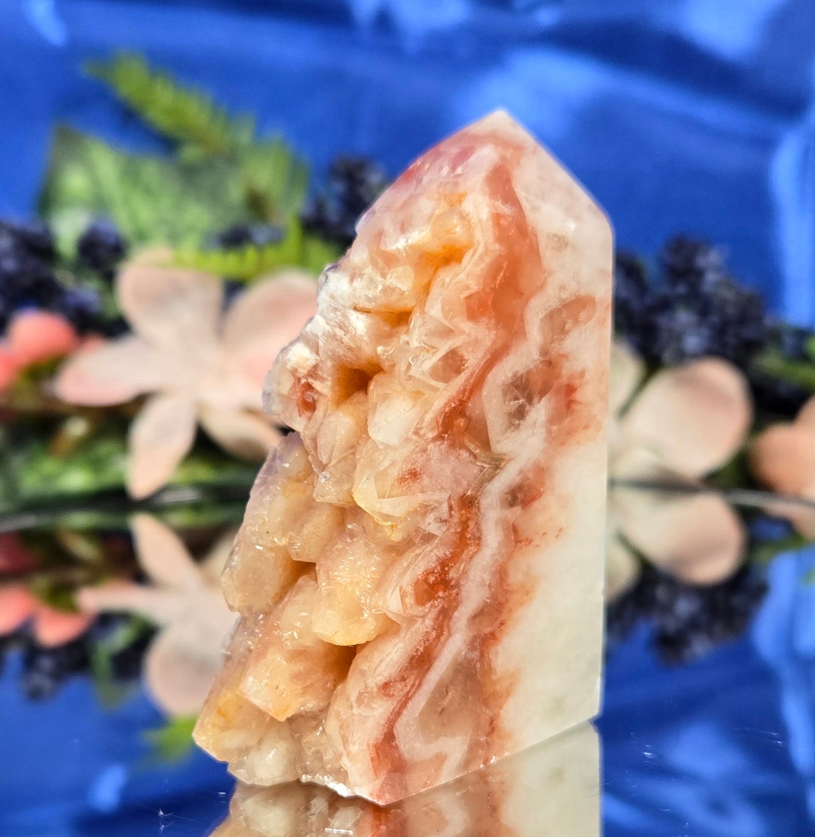 RED-ORANGE BANDED CALCITE