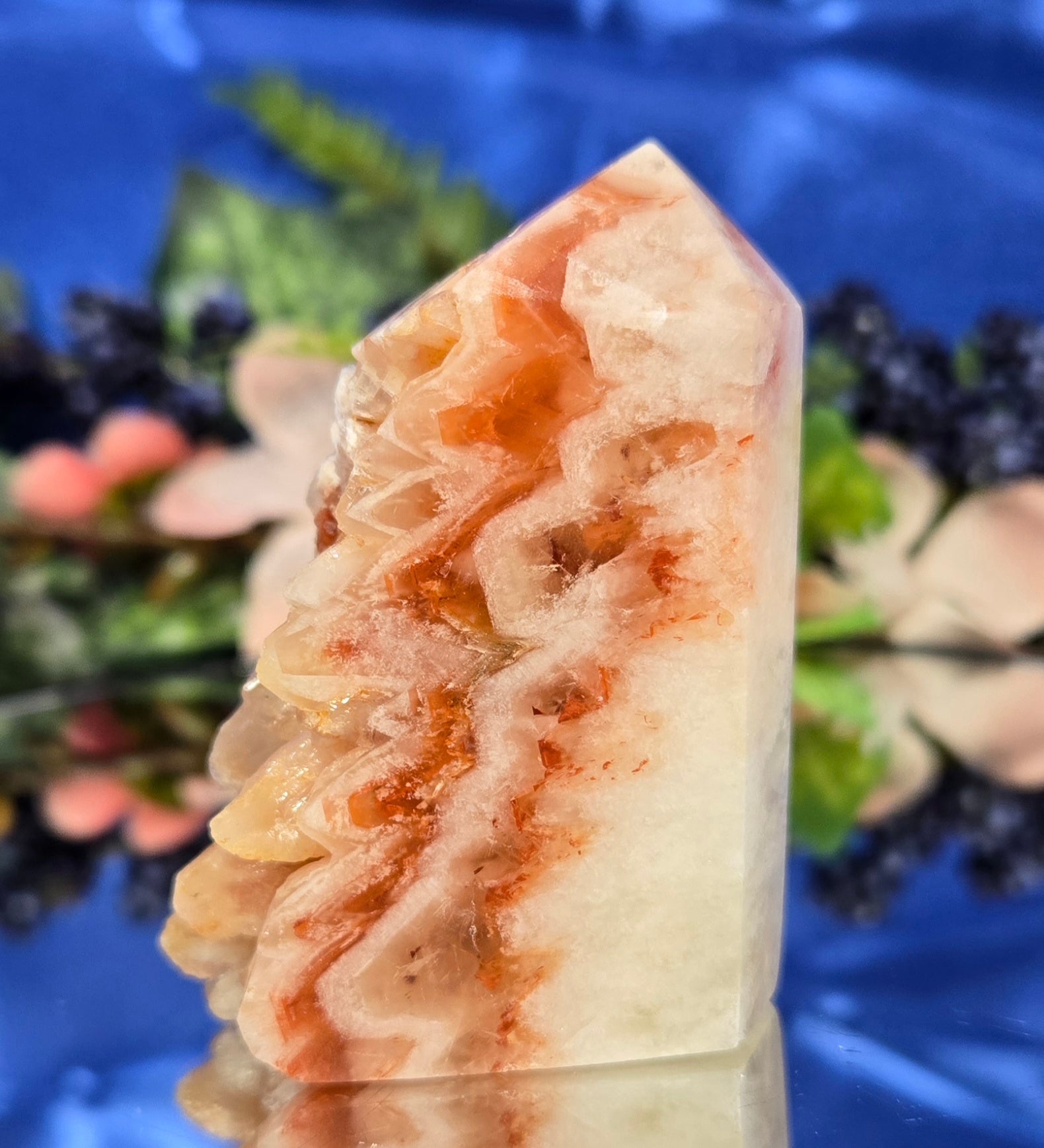 RED-ORANGE BANDED CALCITE