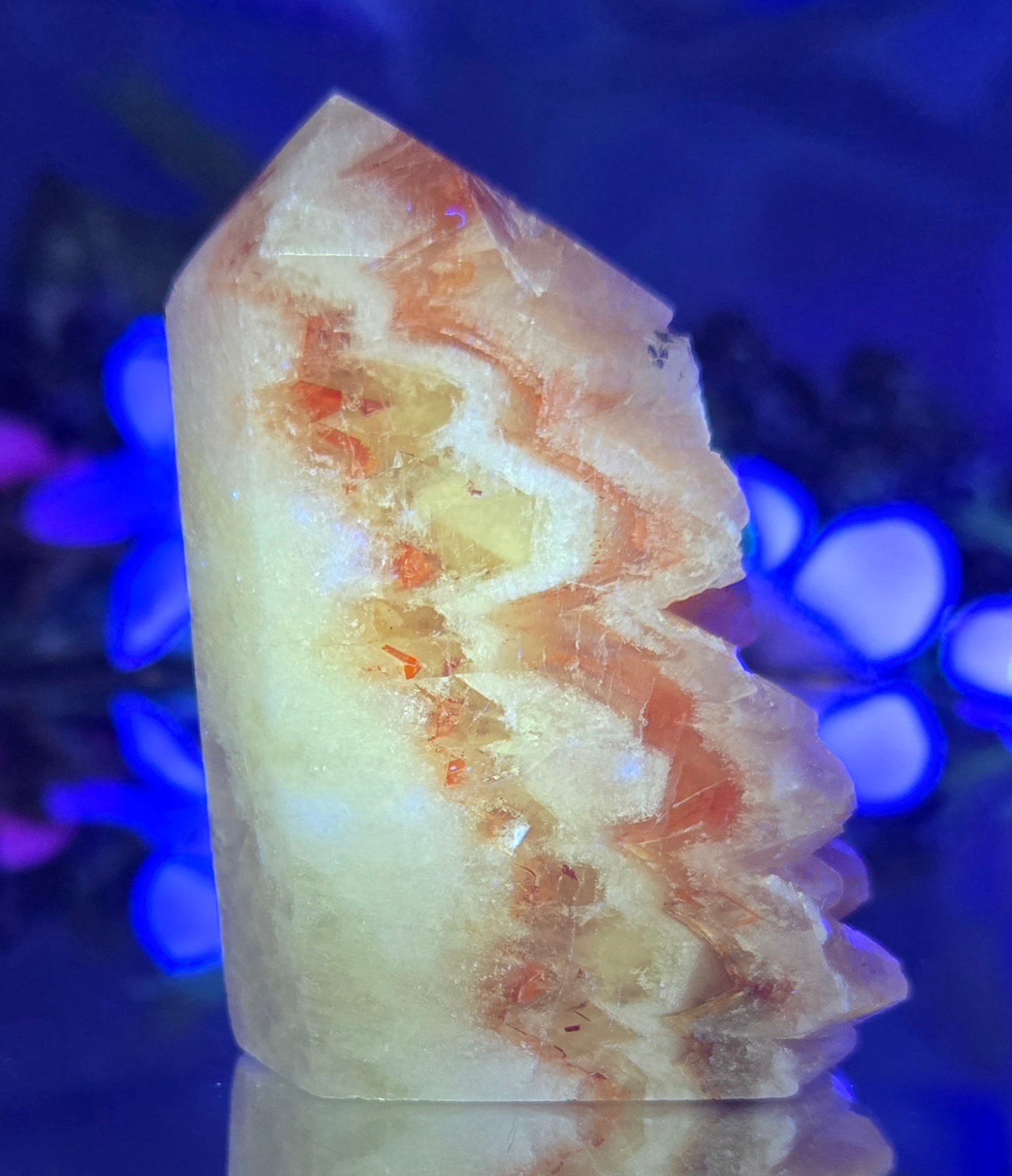 RED-ORANGE BANDED CALCITE