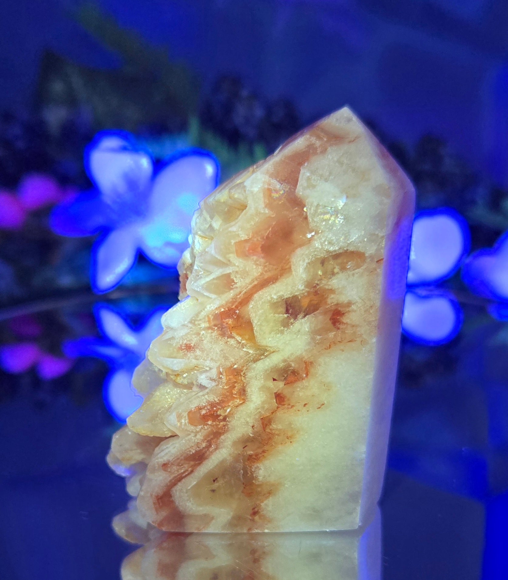 RED-ORANGE BANDED CALCITE