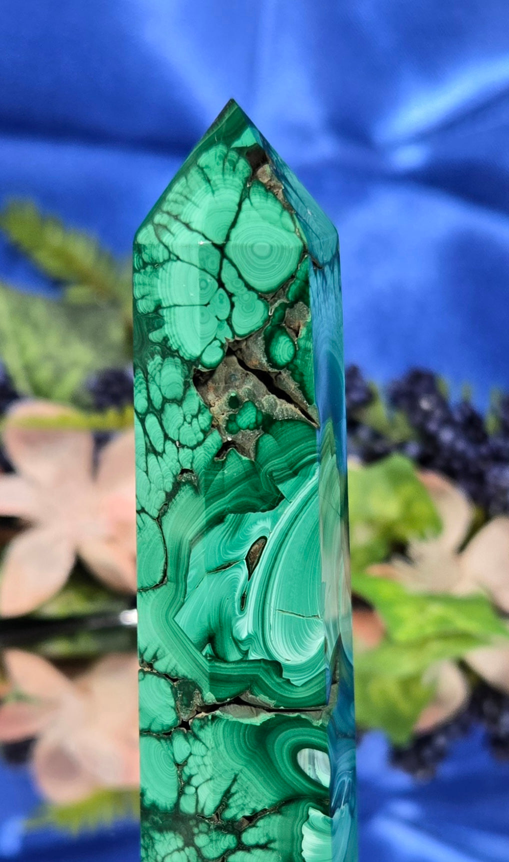 MALACHITE CHRYSOCOLLA TOWER