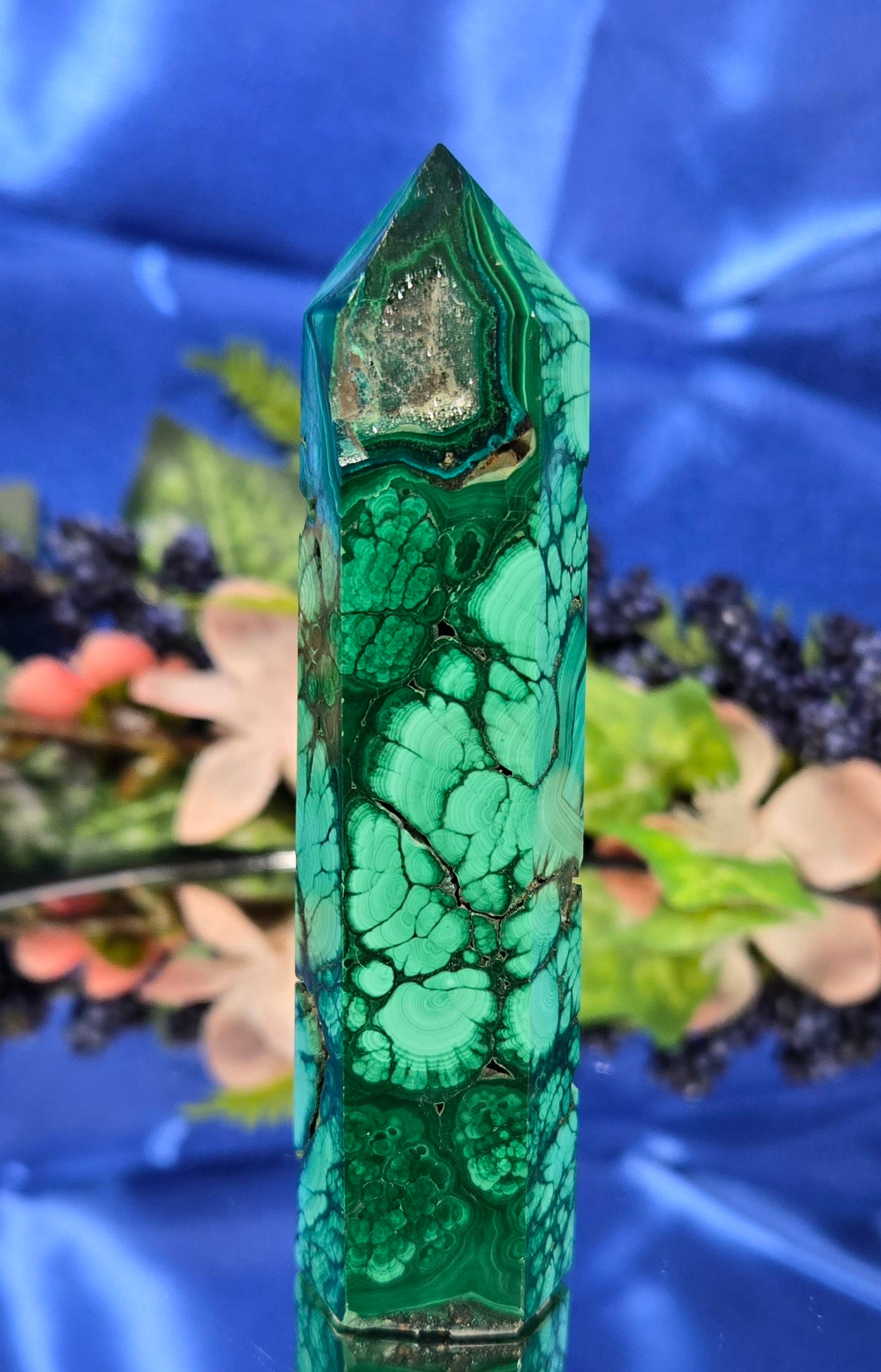 MALACHITE CHRYSOCOLLA TOWER