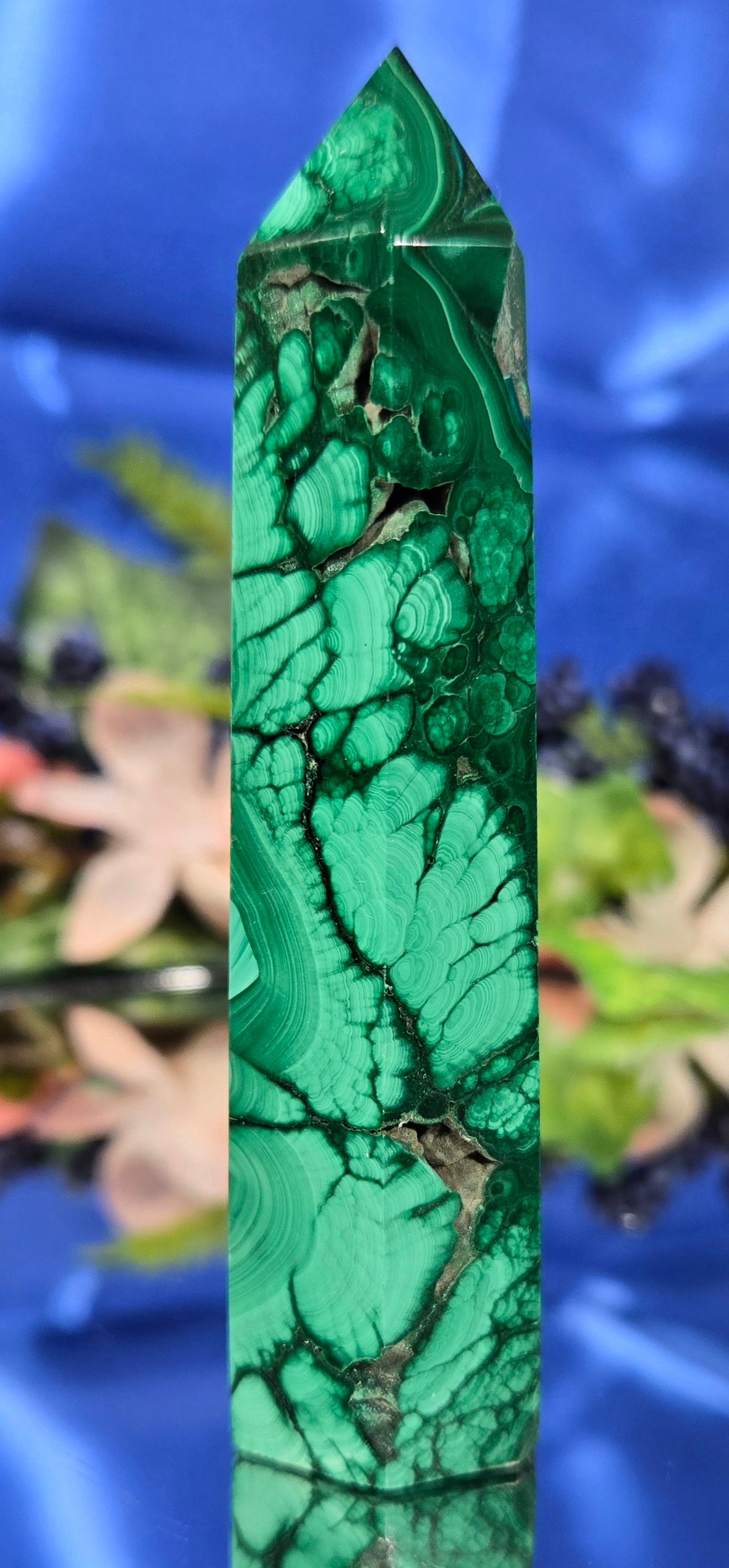 MALACHITE CHRYSOCOLLA TOWER