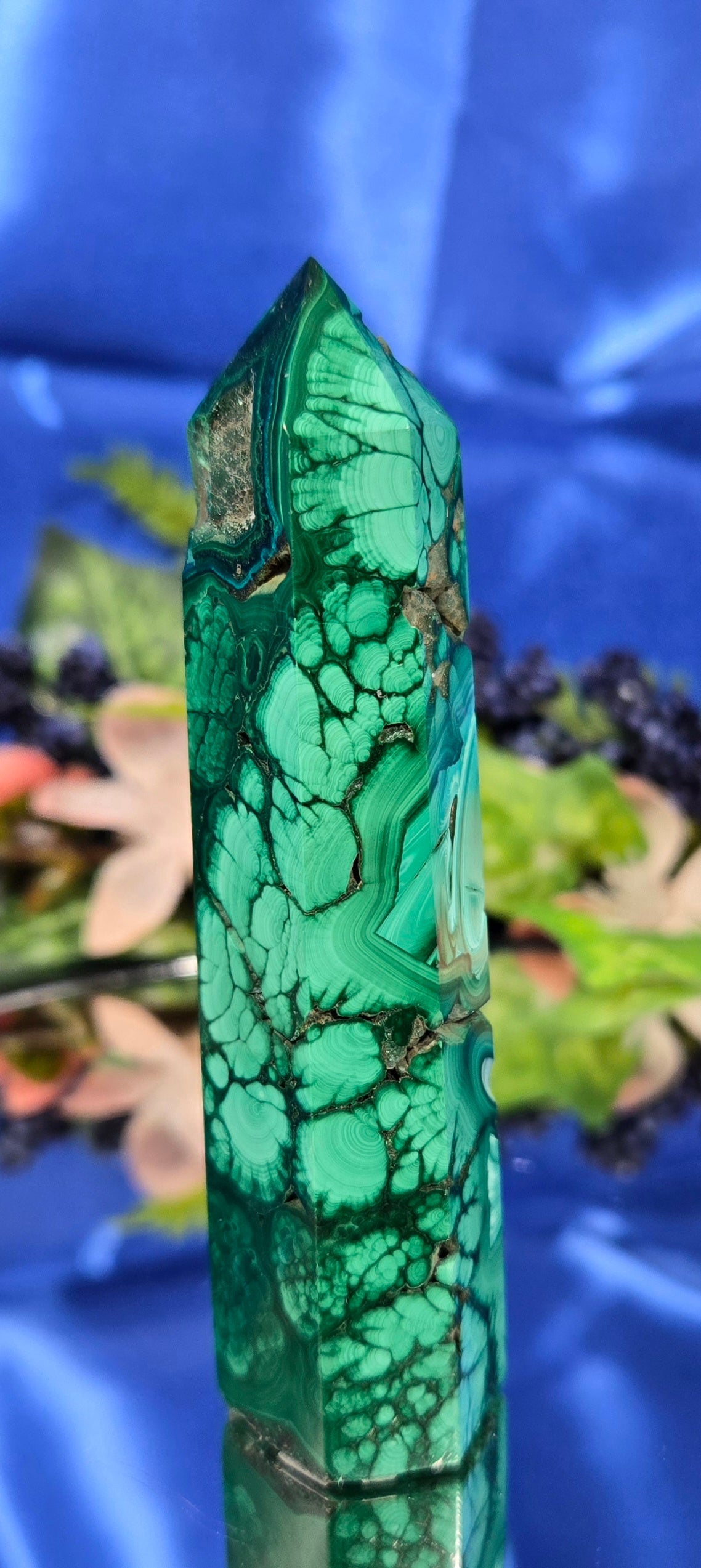 MALACHITE CHRYSOCOLLA TOWER