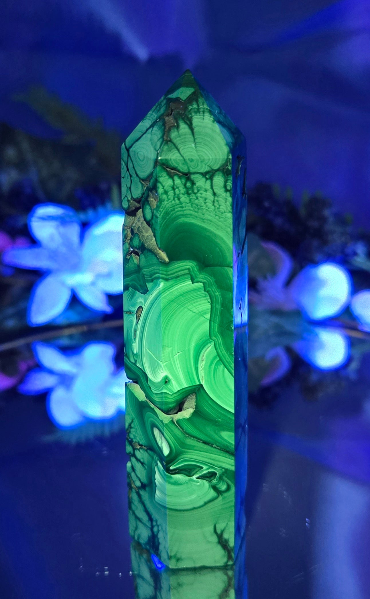 MALACHITE CHRYSOCOLLA TOWER
