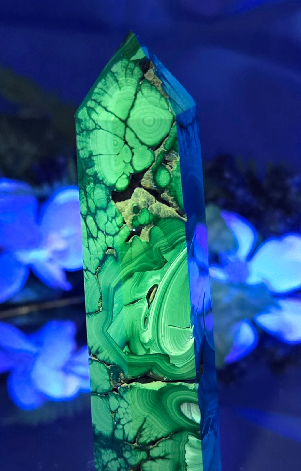 MALACHITE CHRYSOCOLLA TOWER