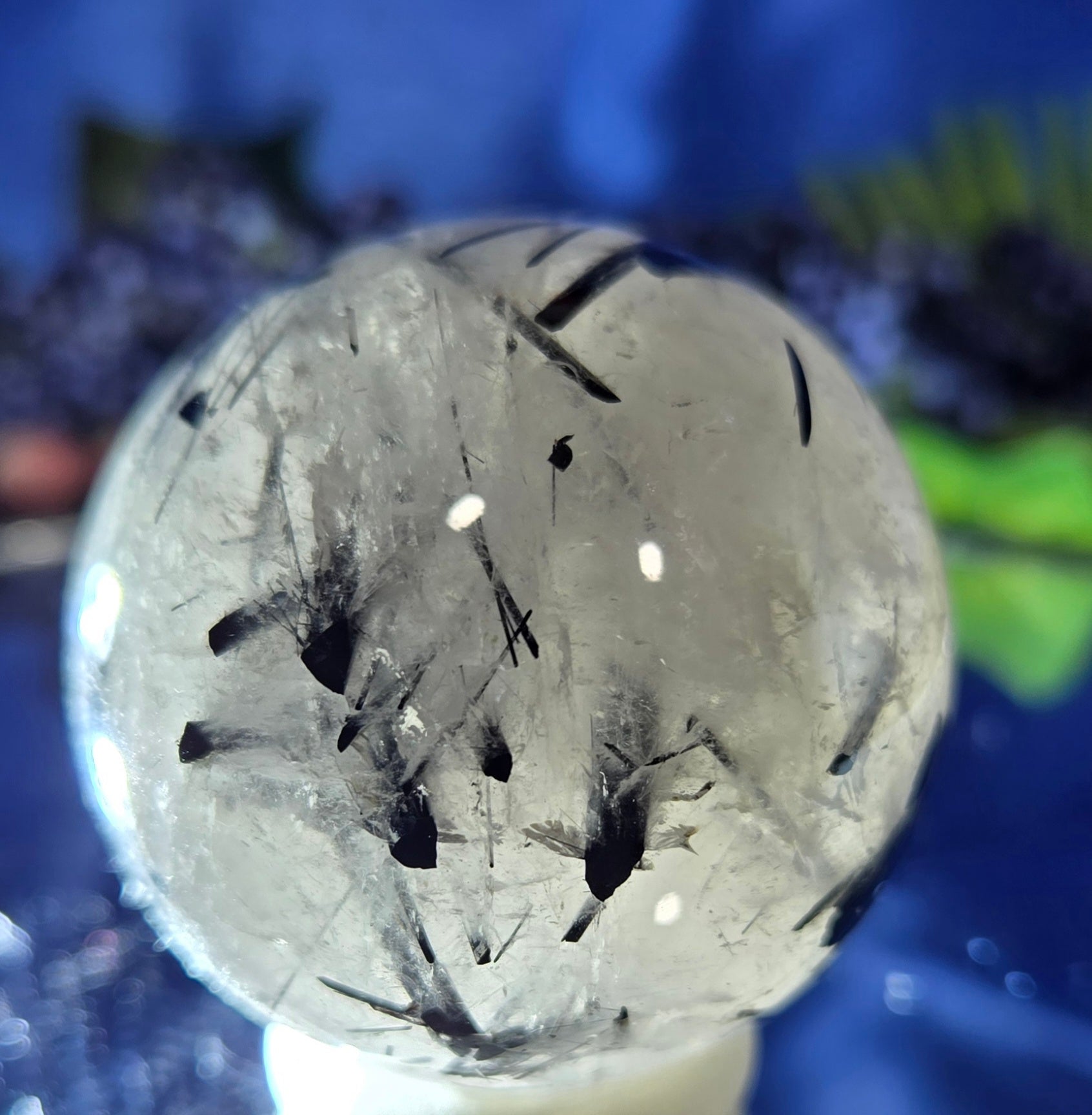 BLACK TOURMALINE IN QUARTZ
