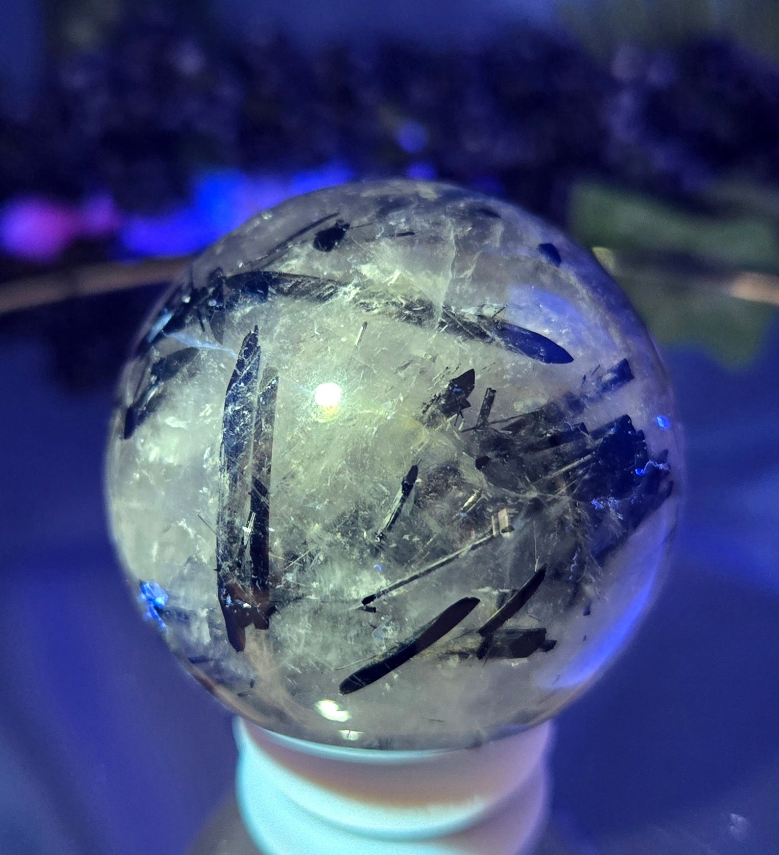 BLACK TOURMALINE IN QUARTZ