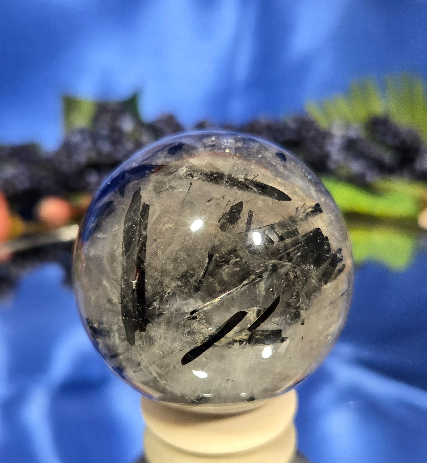 BLACK TOURMALINE IN QUARTZ