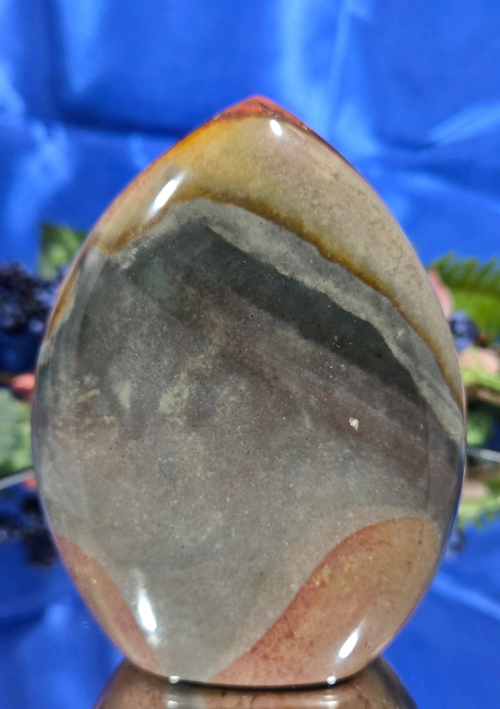 POLYCHROME JASPER TEARDROP FREE FORM