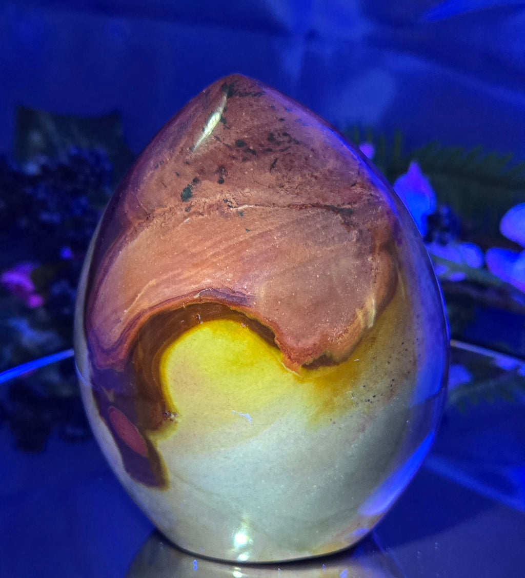 POLYCHROME JASPER TEARDROP FREE FORM