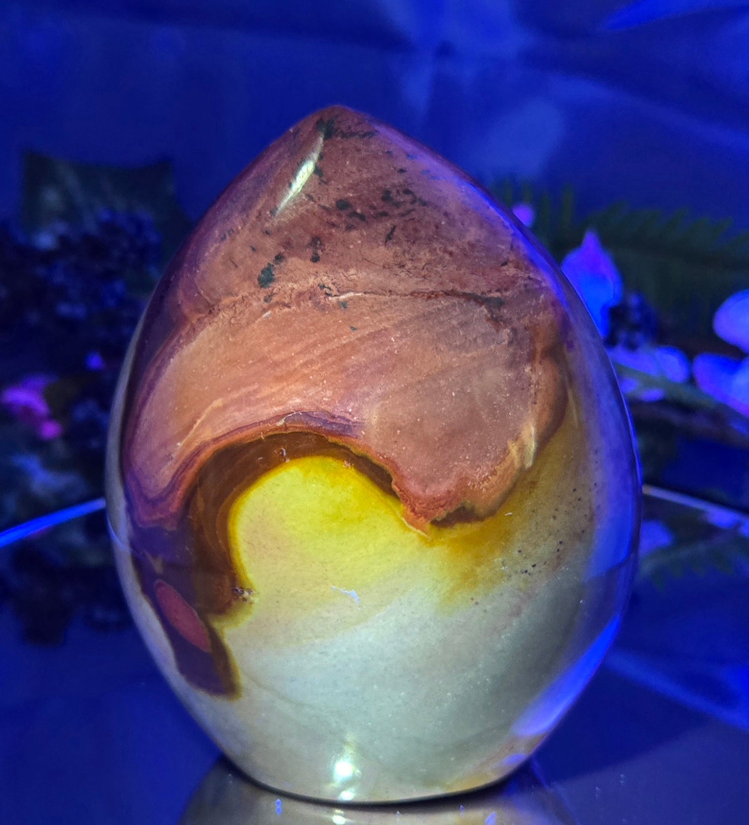 POLYCHROME JASPER TEARDROP FREE FORM