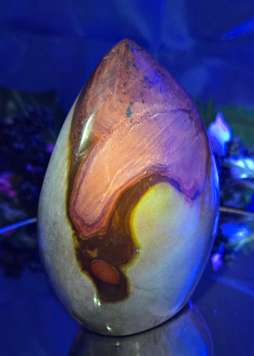 POLYCHROME JASPER TEARDROP FREE FORM