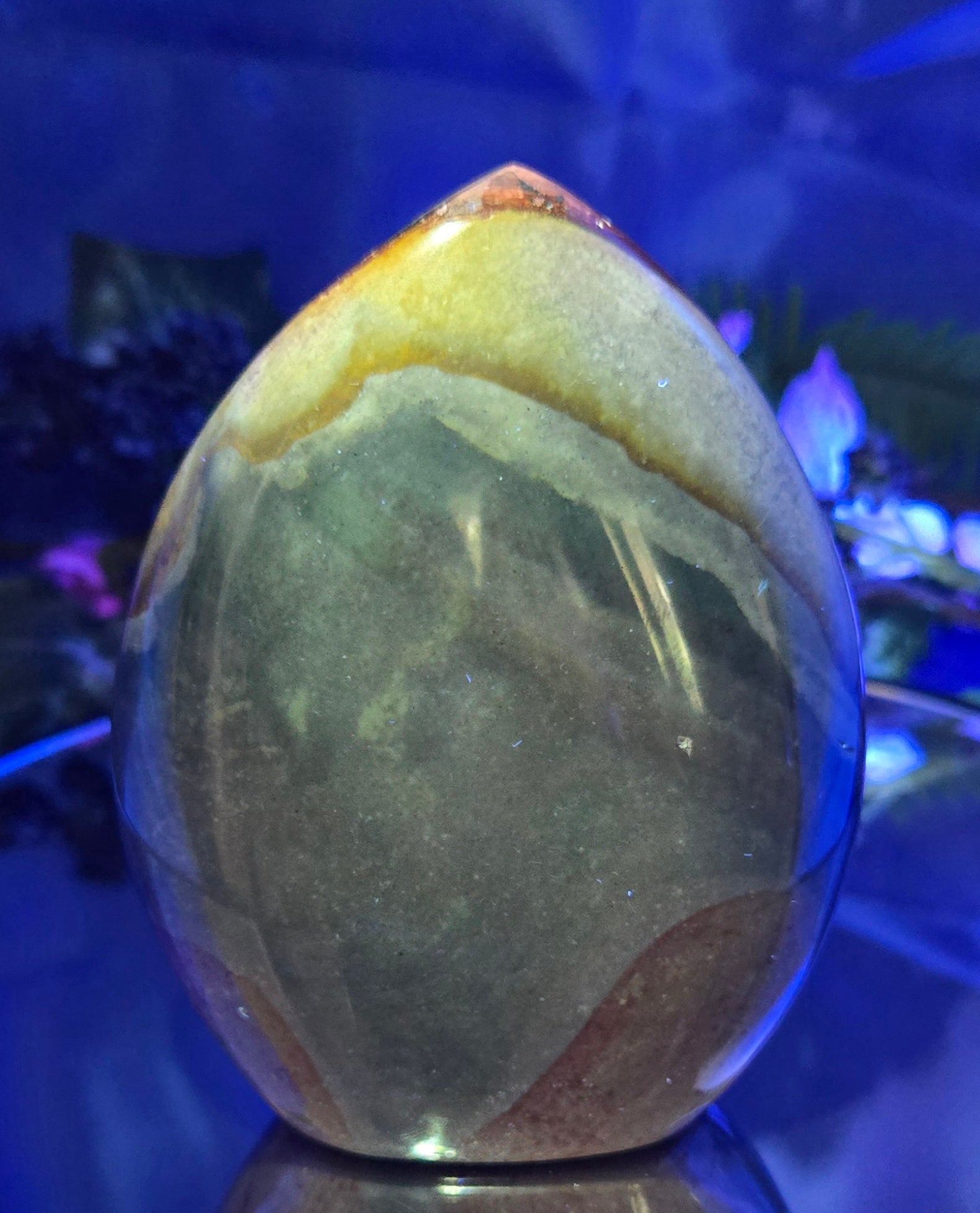 POLYCHROME JASPER TEARDROP FREE FORM