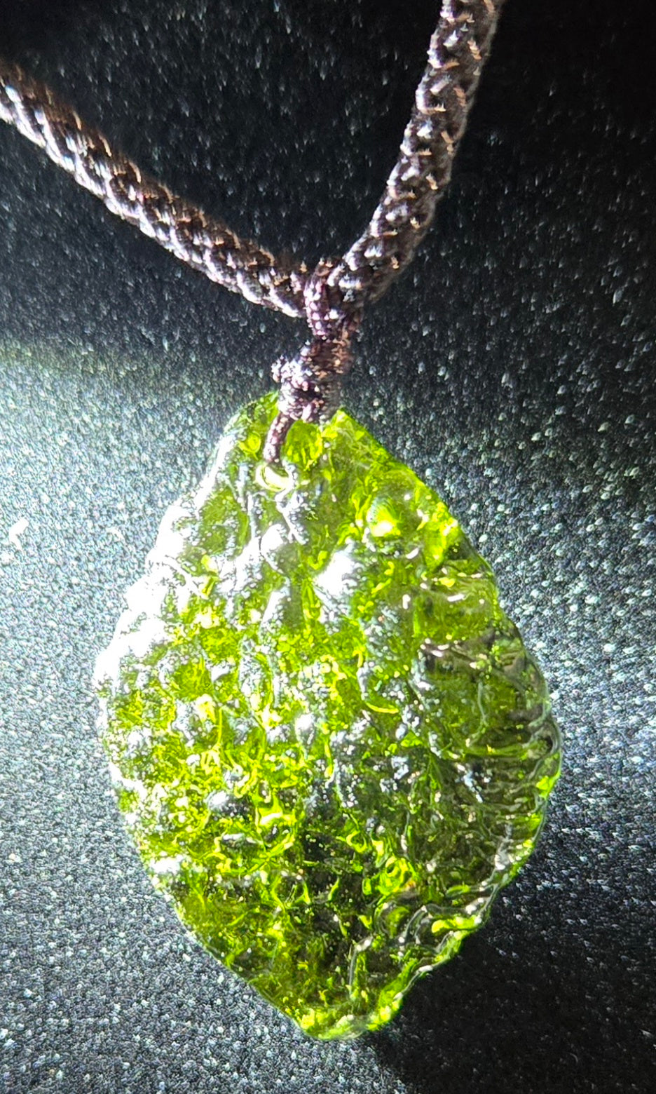 MOLDAVITE NECKLACE