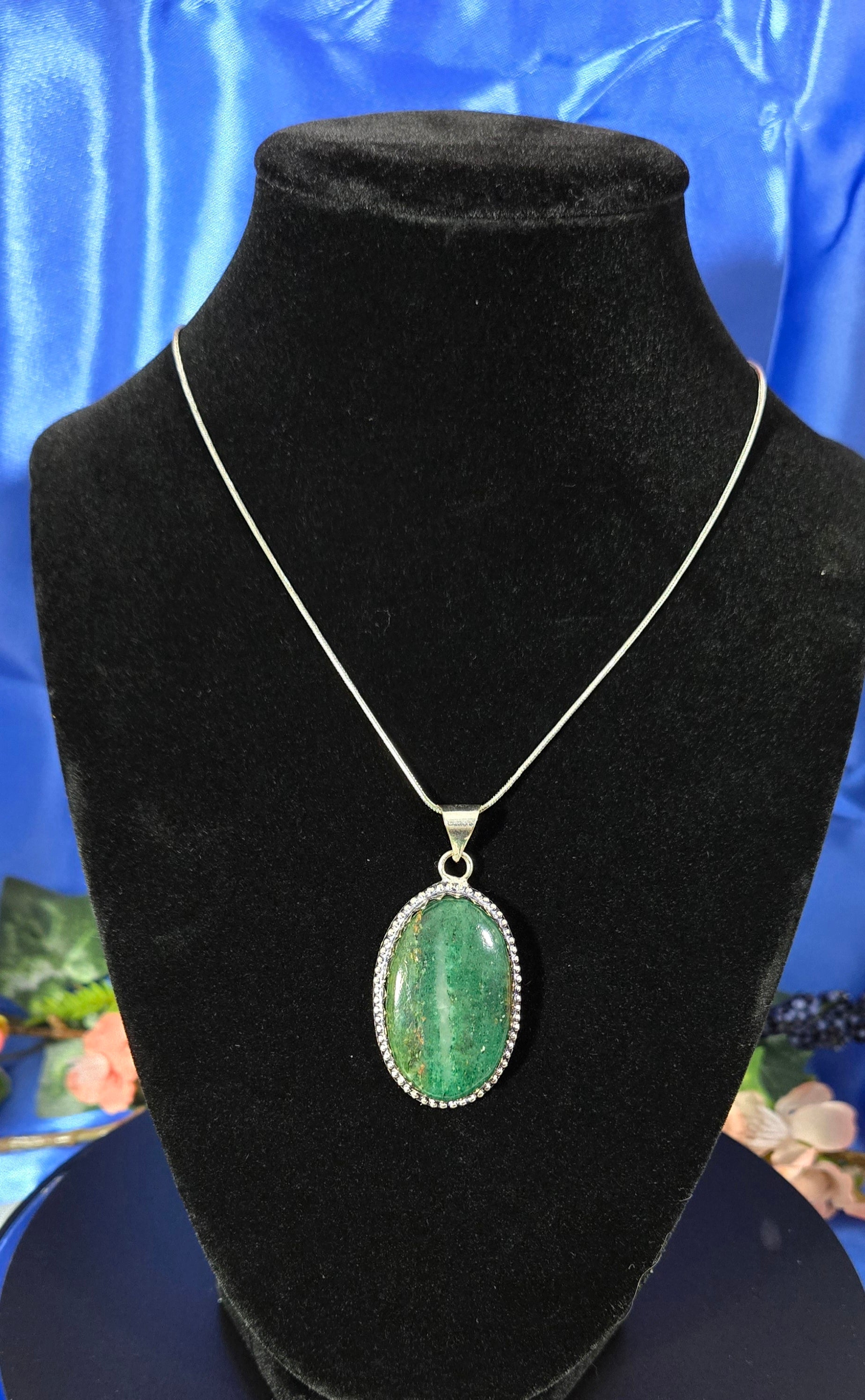 MOSS AGATE NECKLACE