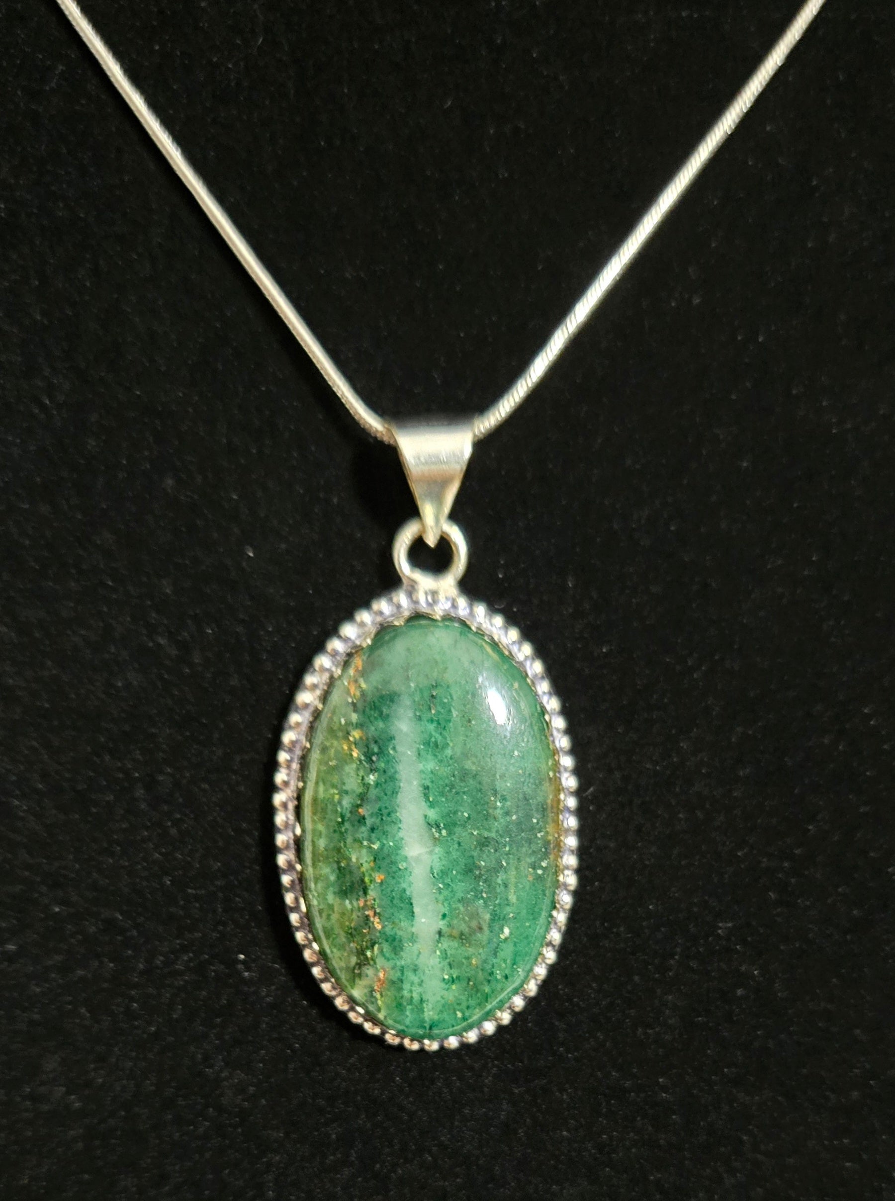 MOSS AGATE NECKLACE