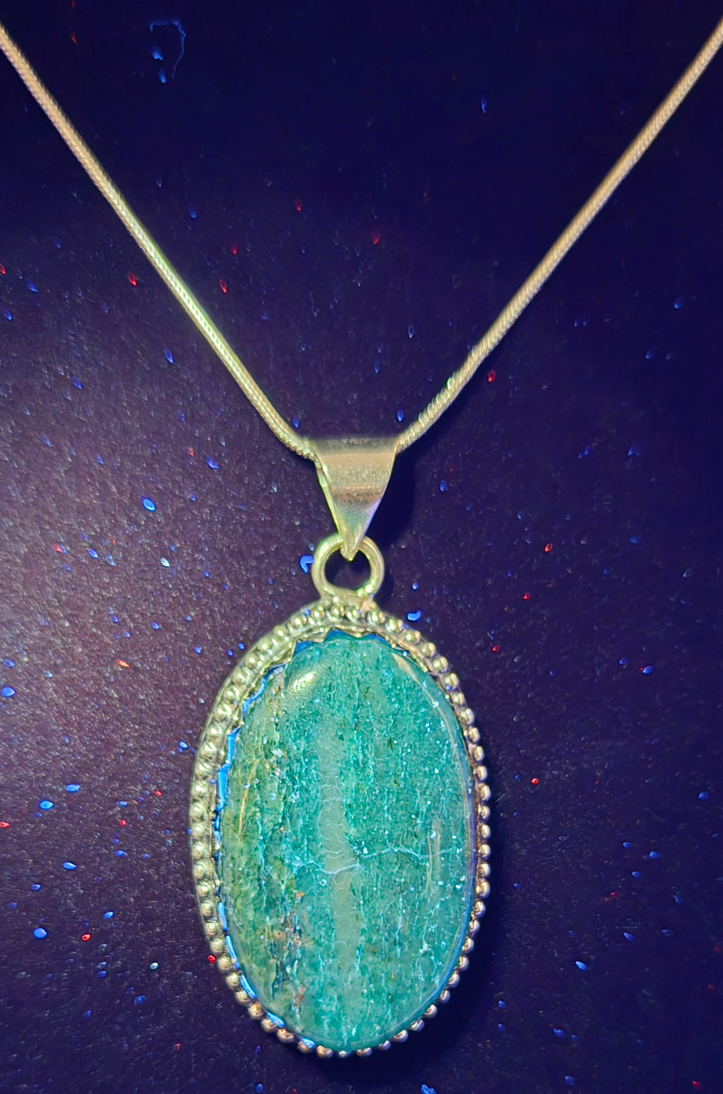 MOSS AGATE NECKLACE