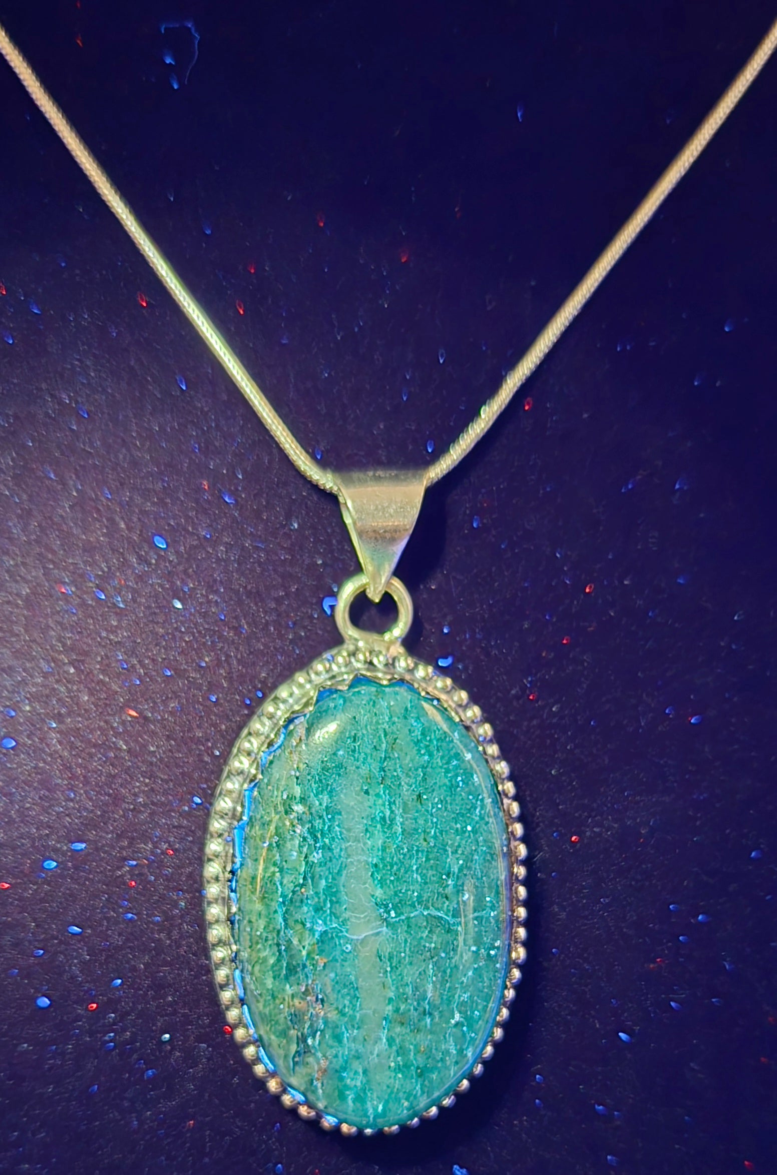 MOSS AGATE NECKLACE