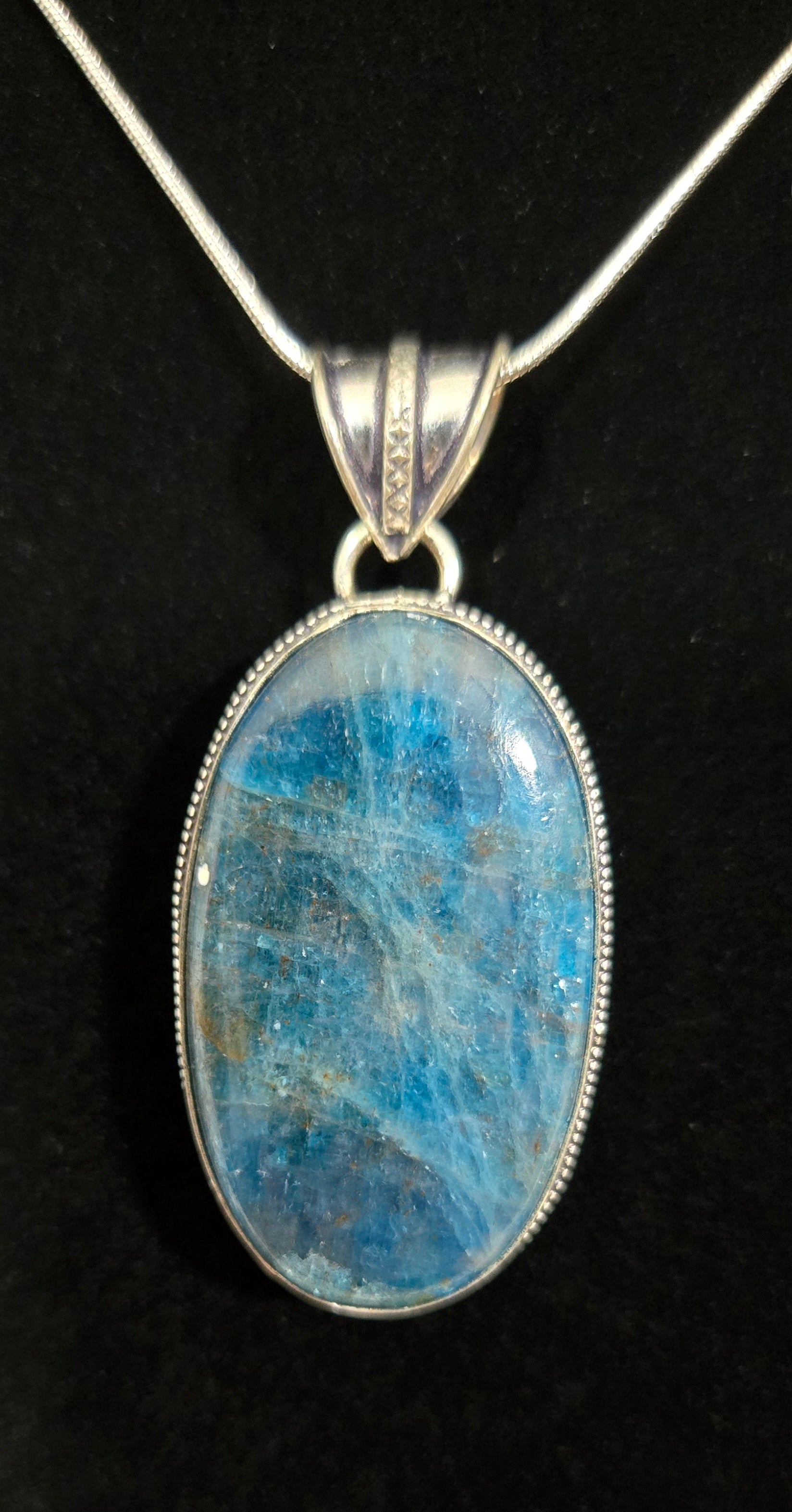 BLUE APATITE NECKLACE