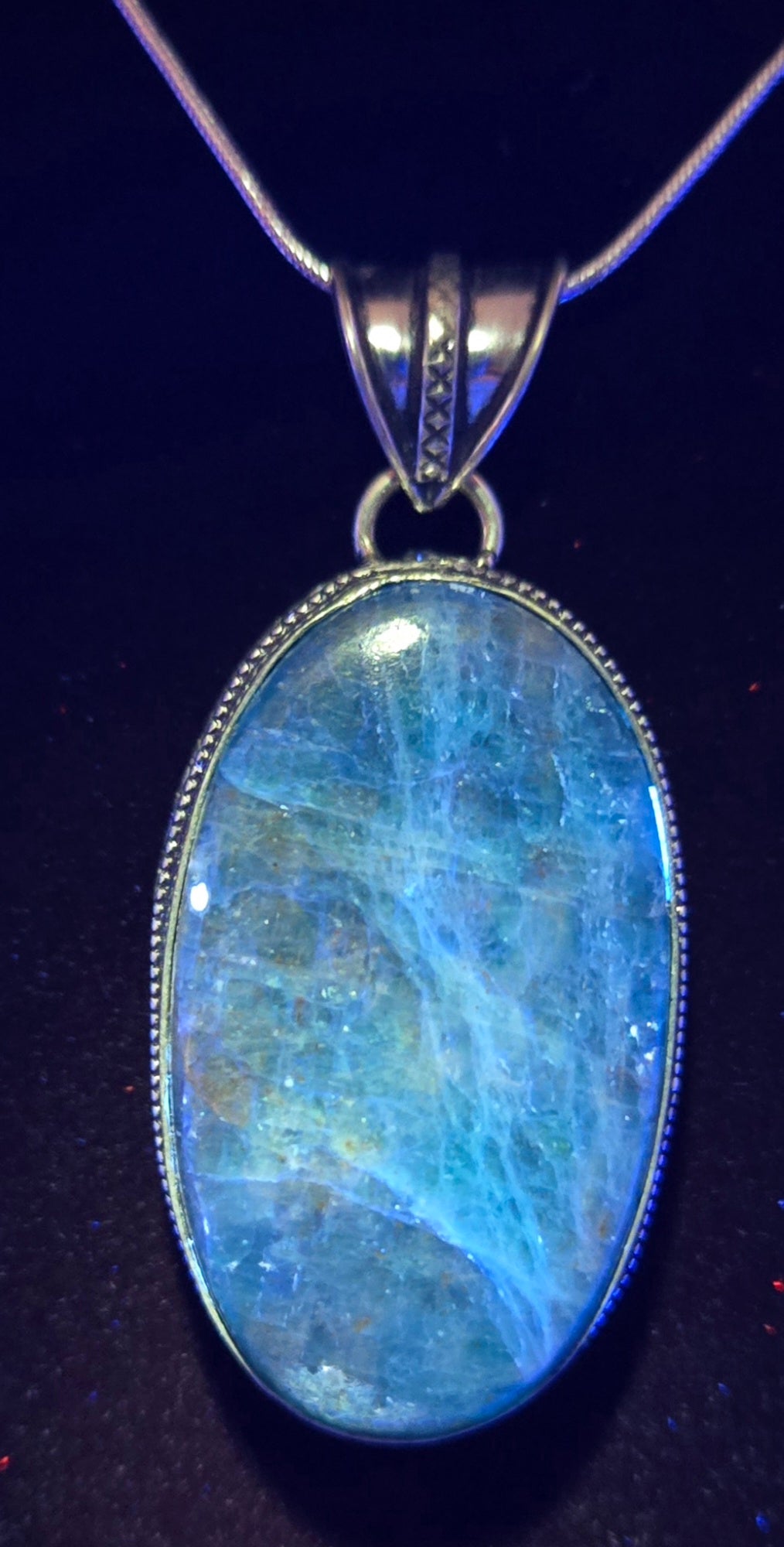 BLUE APATITE NECKLACE