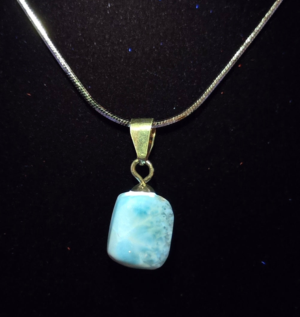 LARIMAR 925 STERLING NECKLACE