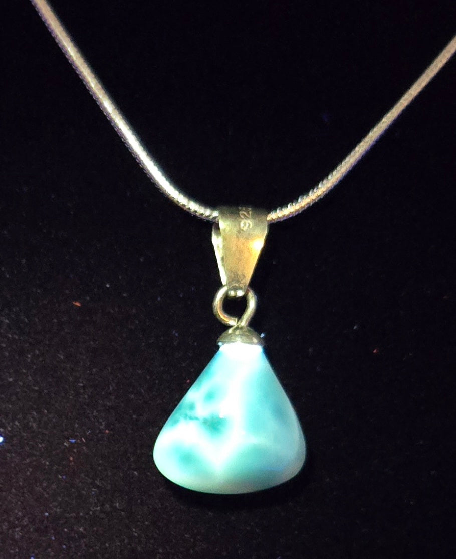 LARIMAR 925 STERLING NECKLACE