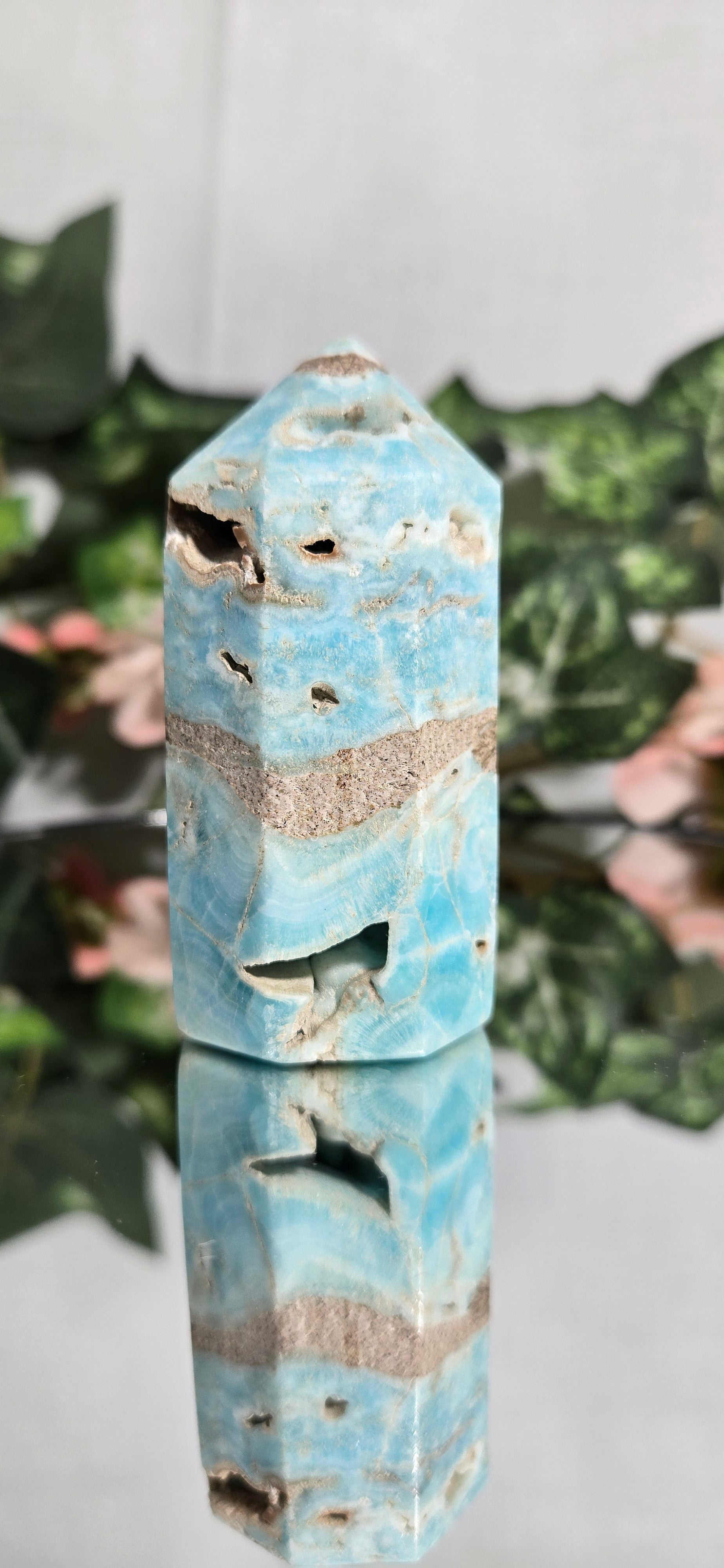 Blue Aragonite Tower