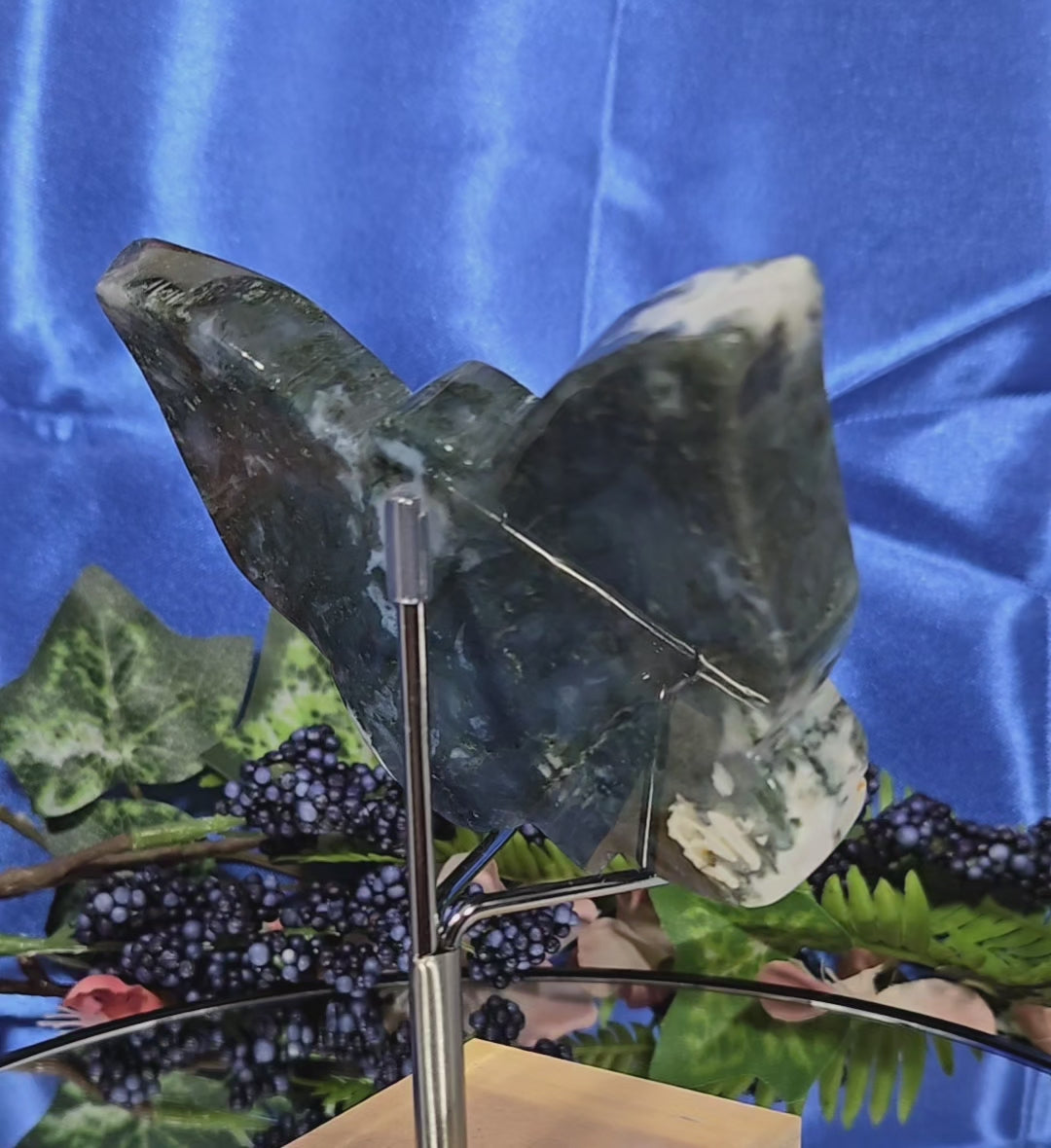 MOSS AGATE BUTTERFLY