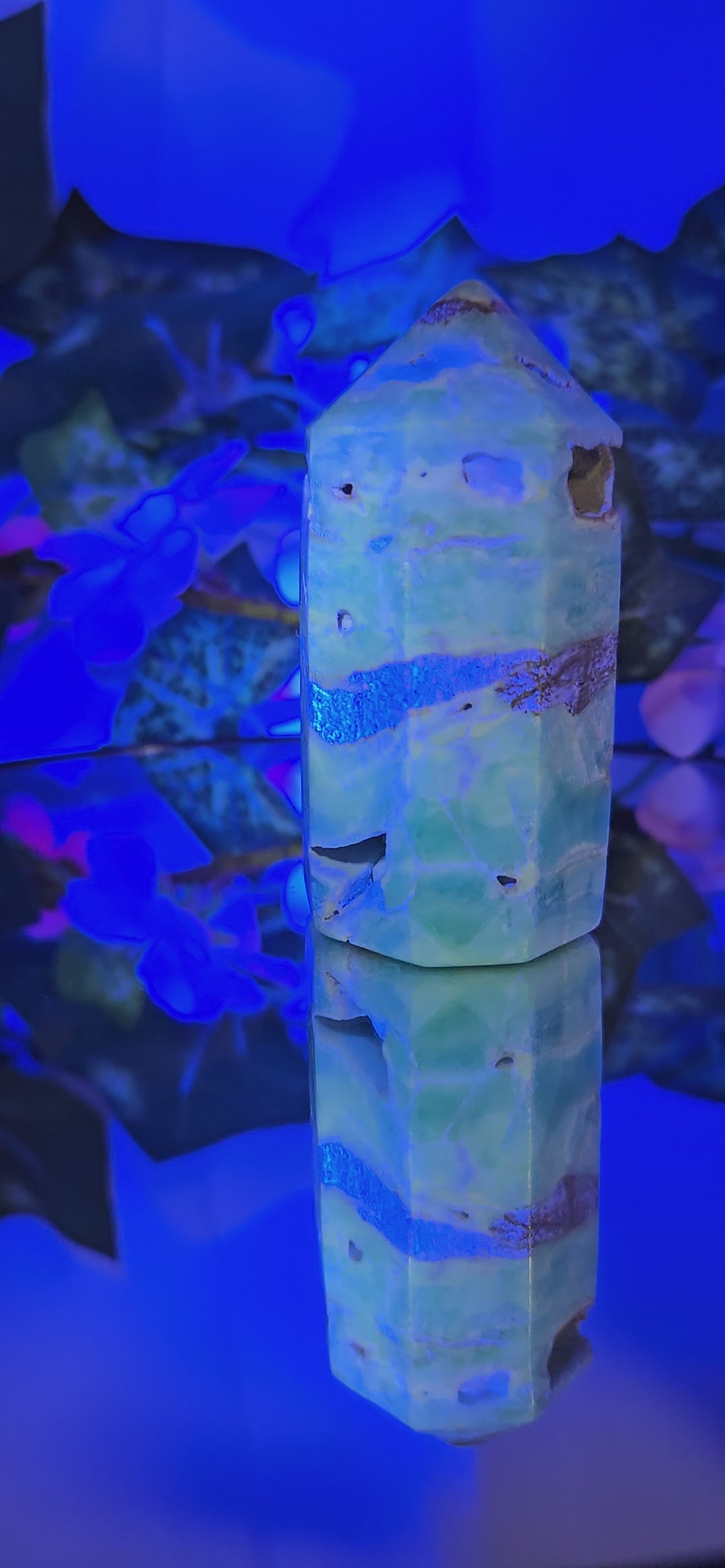 Blue Aragonite Tower