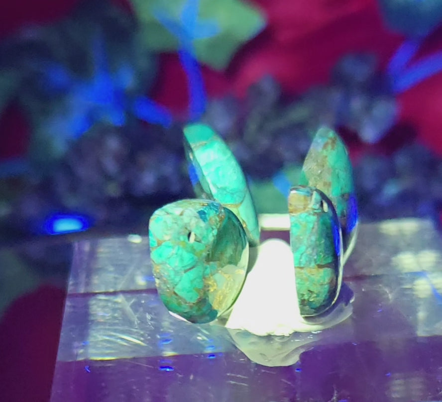 TURQUOISE PYRITE CABOCHON
