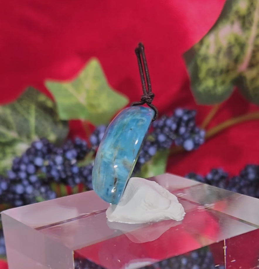 BLUE APATITE CABOCHON