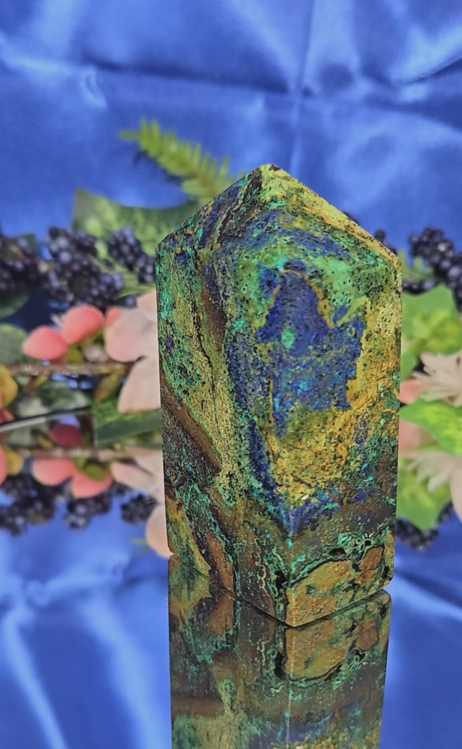 AZURITE-MALACHITE-CHRYSOCOLLA TOWER