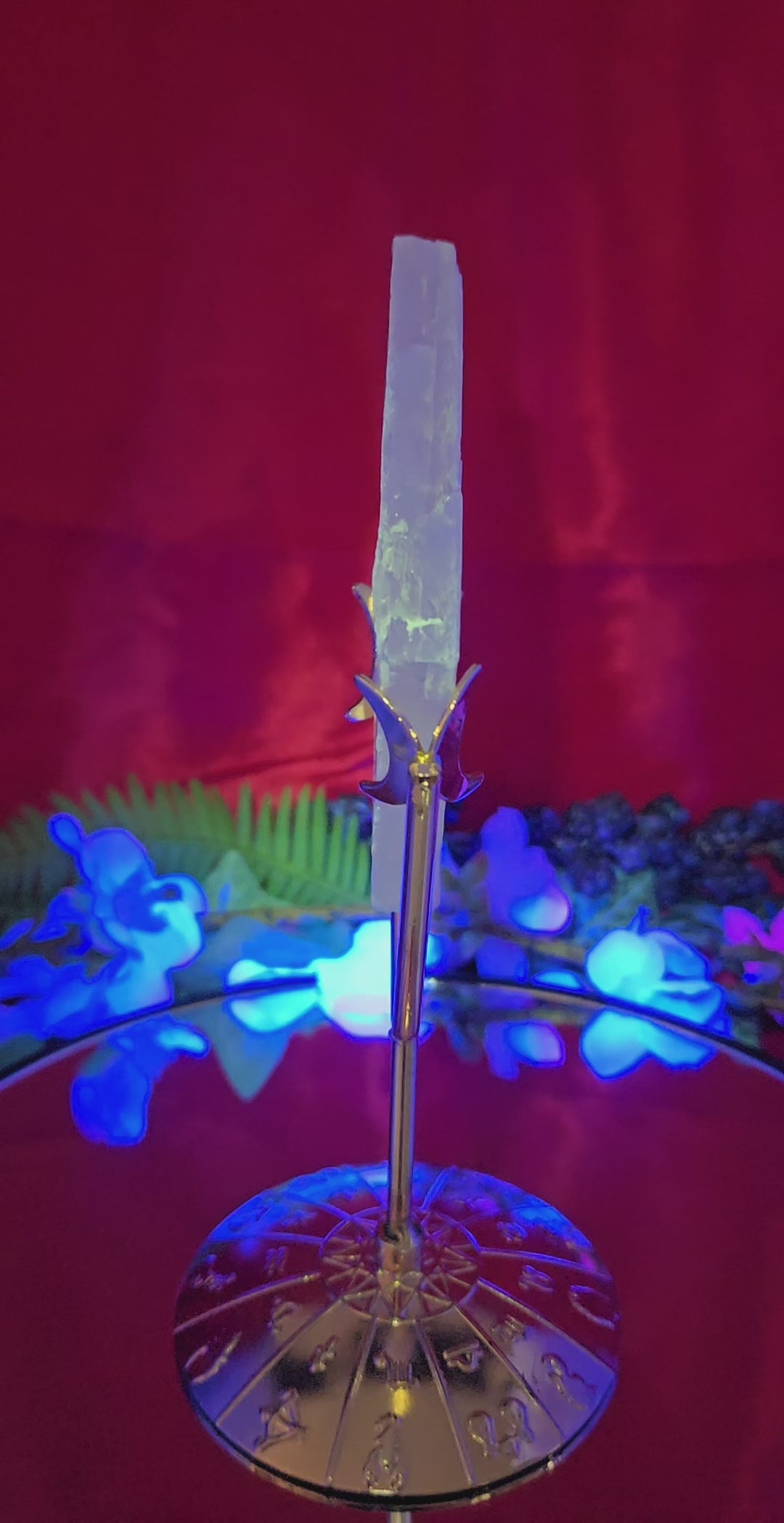 GYPSUM SELENITE WITH STAND