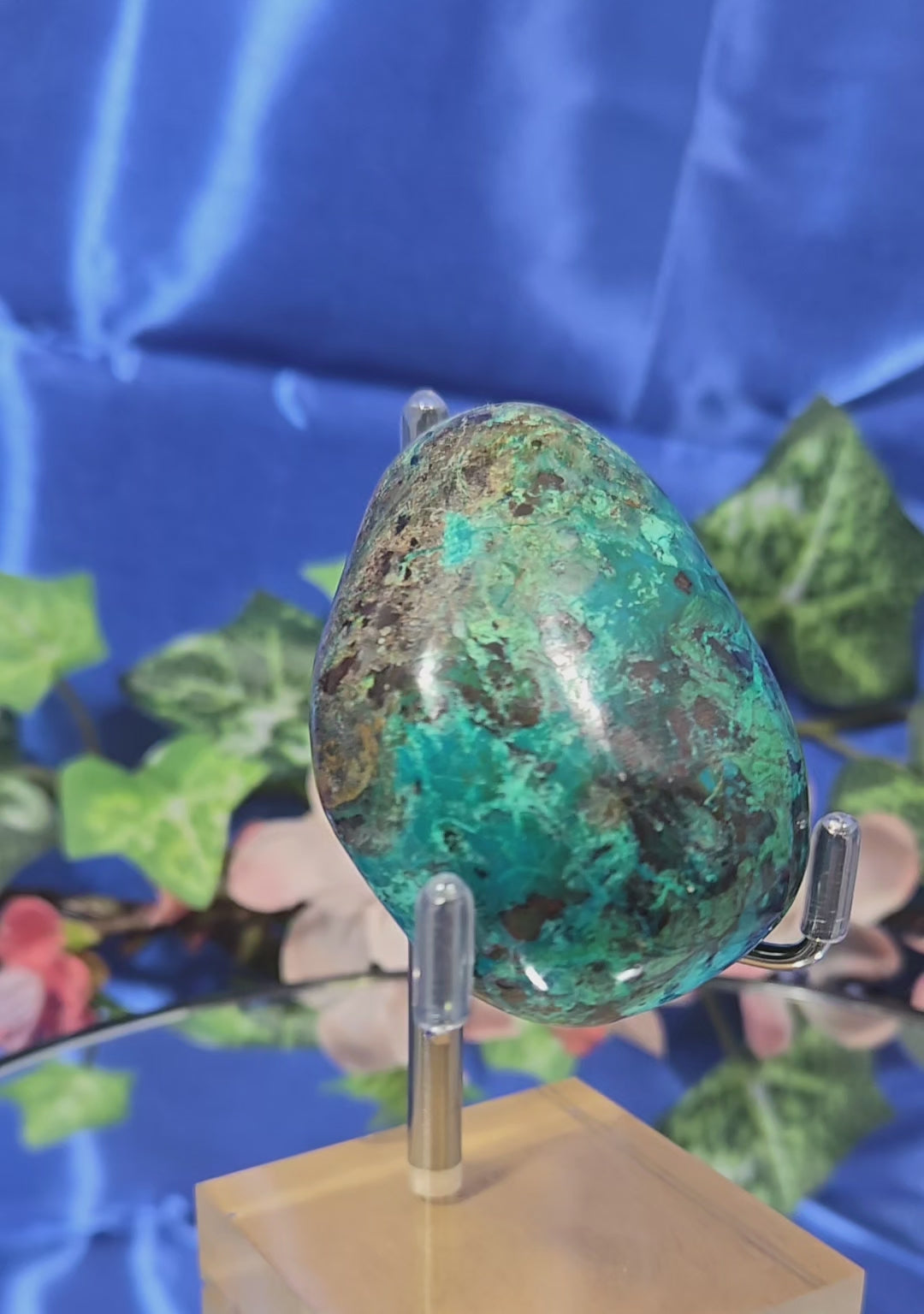 AZURITE CHRYSOCOLLA PALM STONE