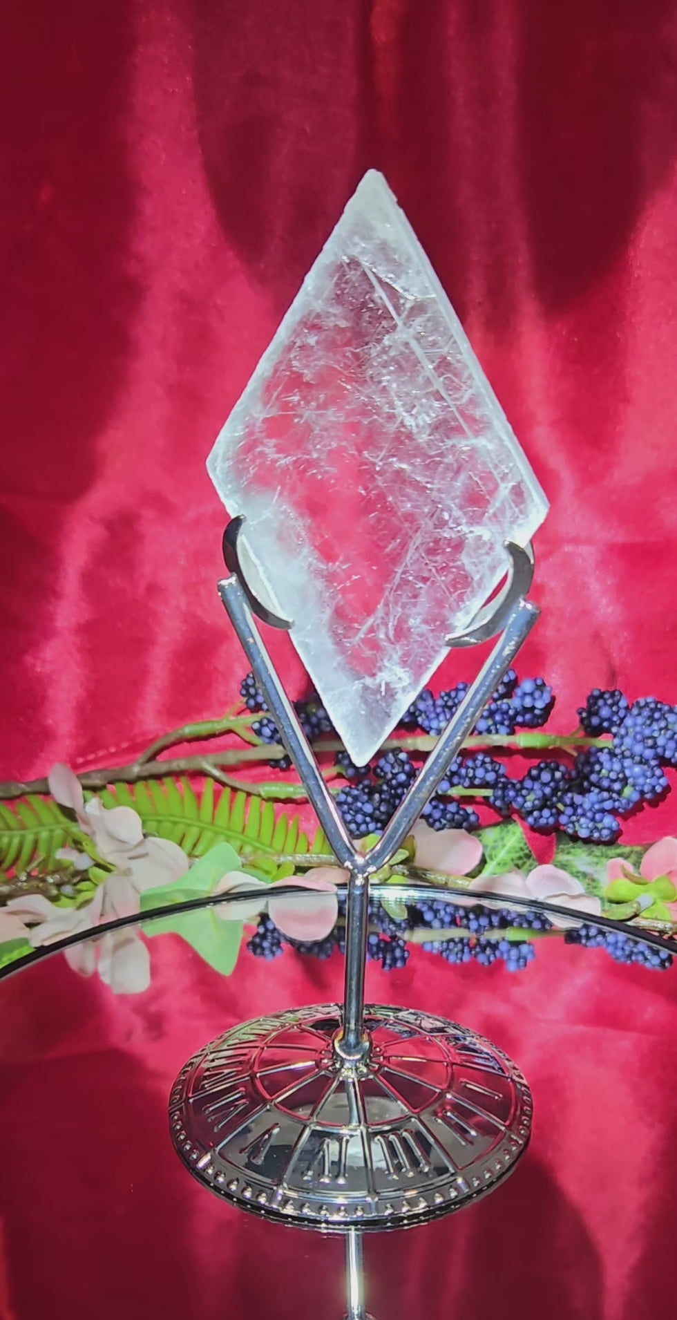 GYPSUM SELENITE WITH STAND