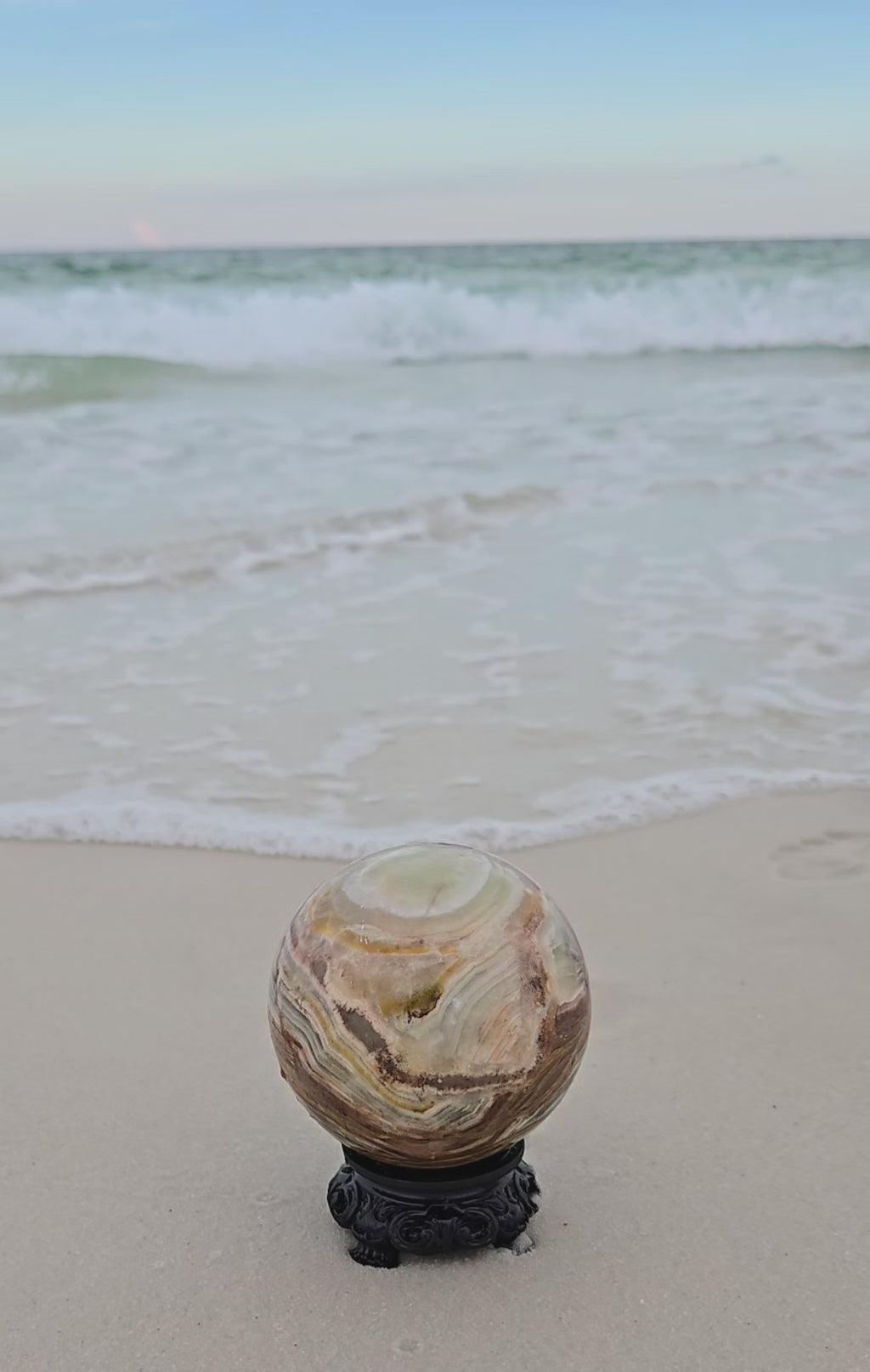 BANDED CALCITE SPHERE