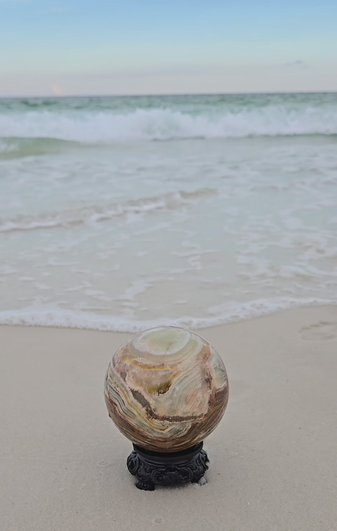 BANDED CALCITE SPHERE