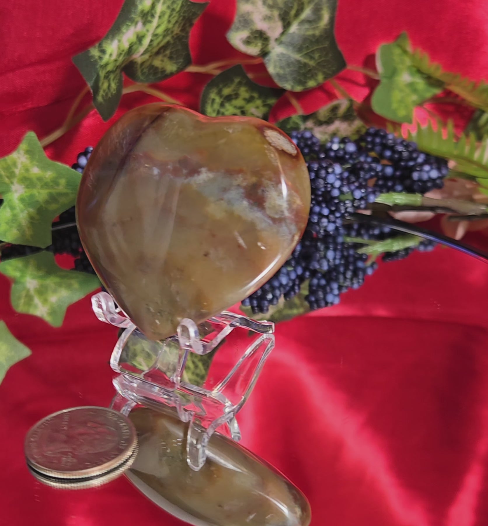 POLYCHROME JASPER HEART