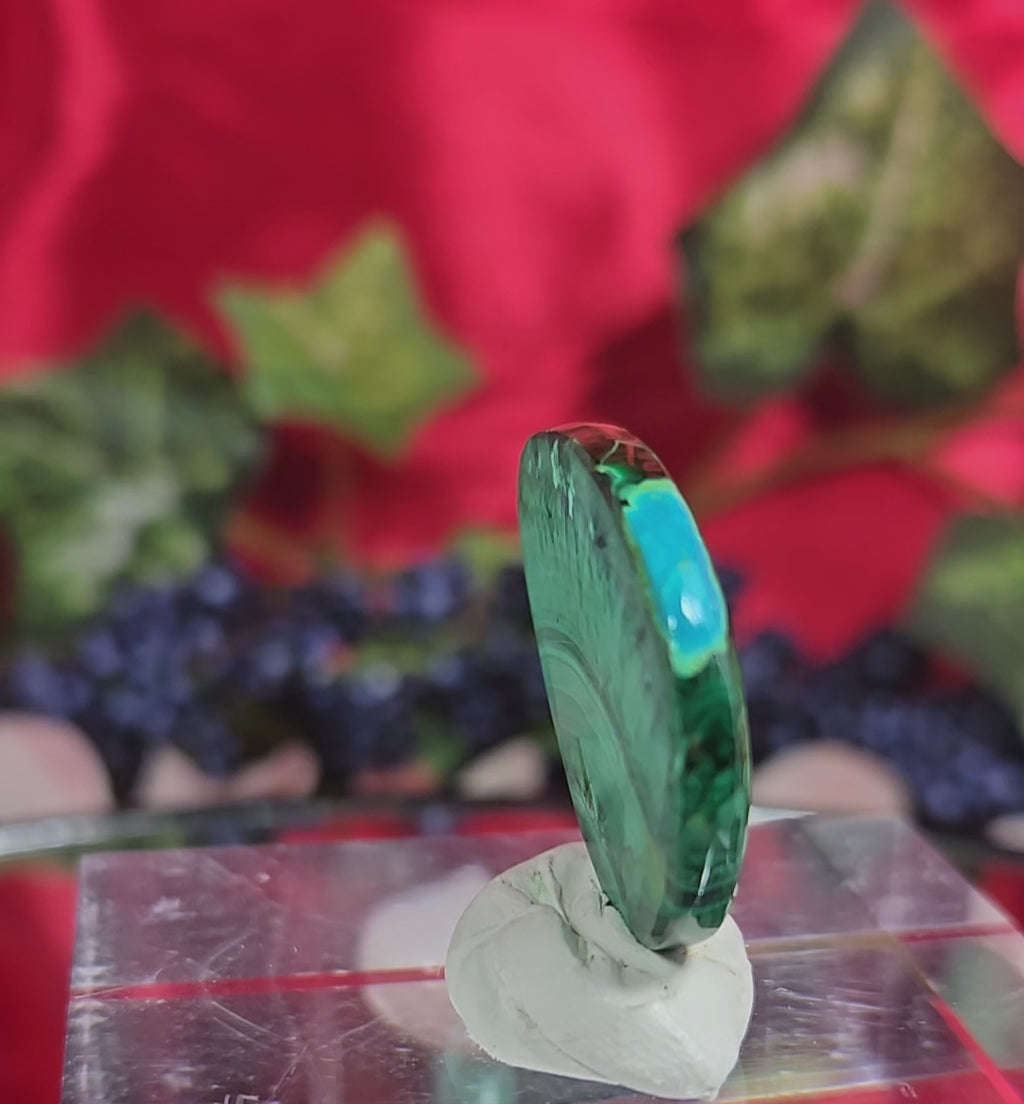MALACHITE/CHRYSACOLA CABOCHON