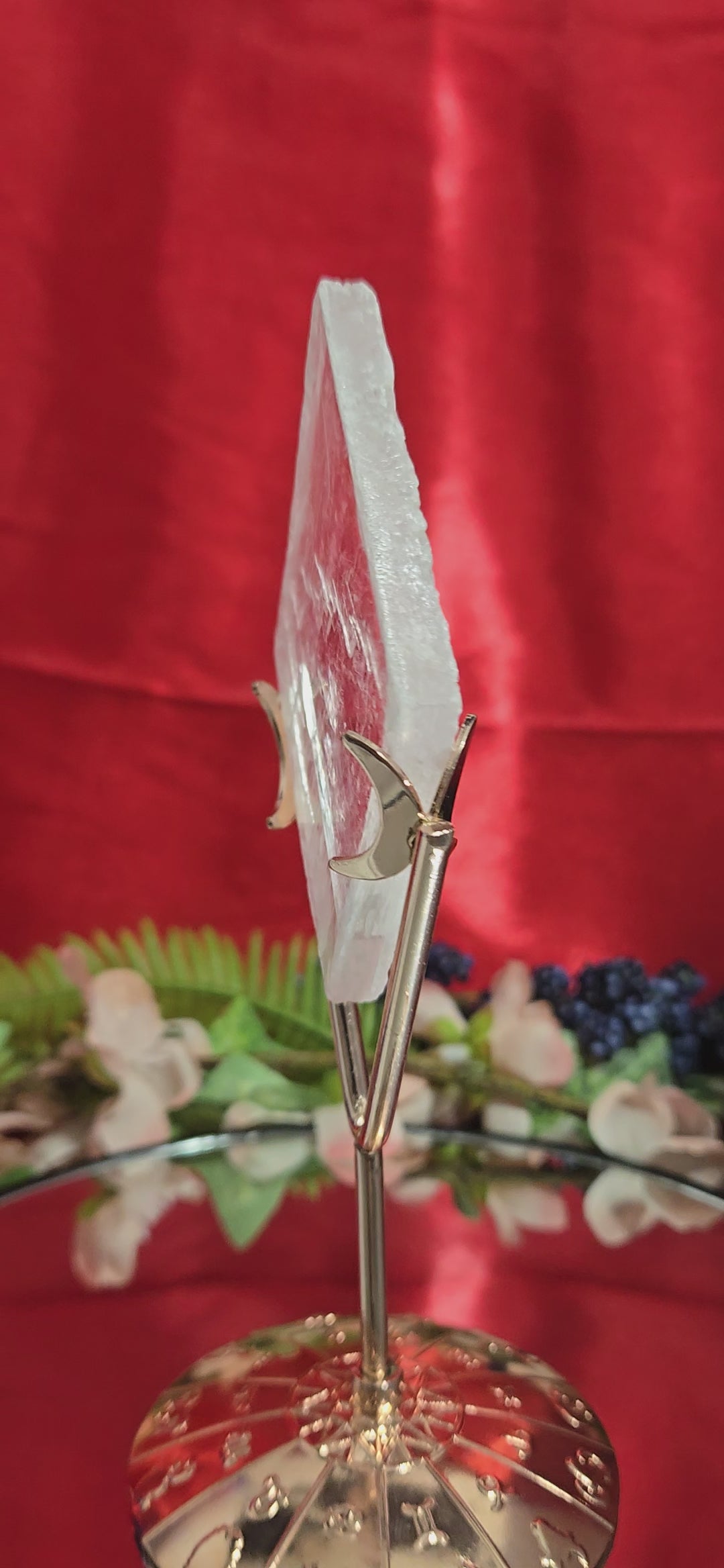 GYPSUM SELENITE WITH STAND