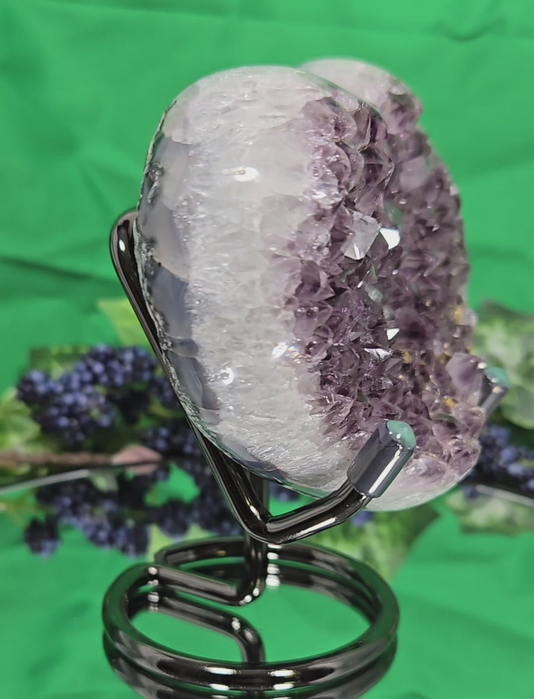 AMETHYST HEART CLUSTER