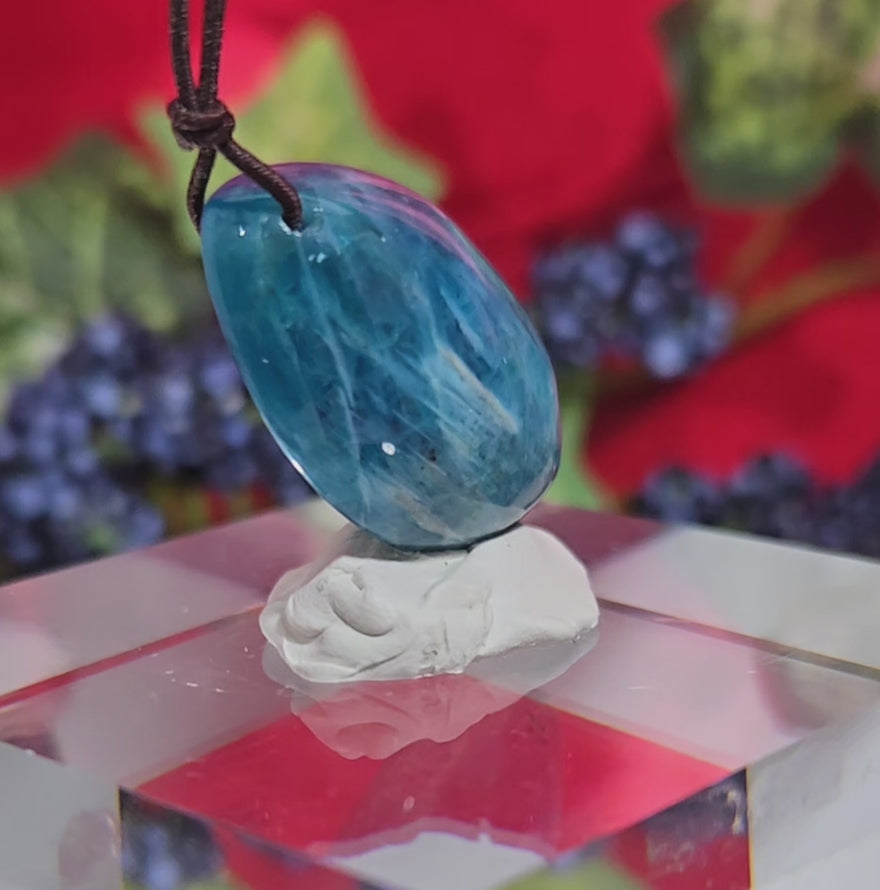 BLUE APATITE CABOCHON